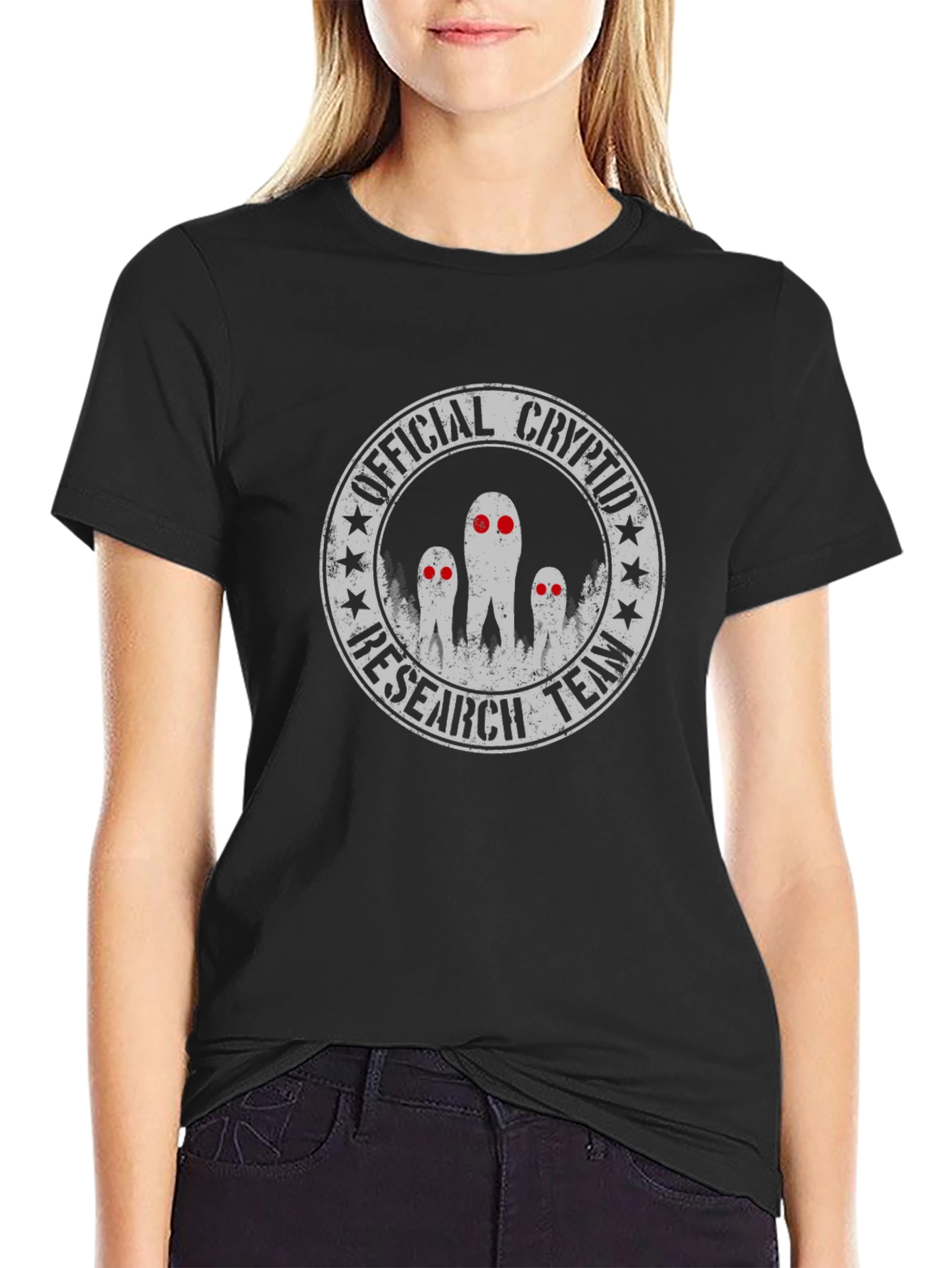 Official Cryptid Research Team Black T-Shirt