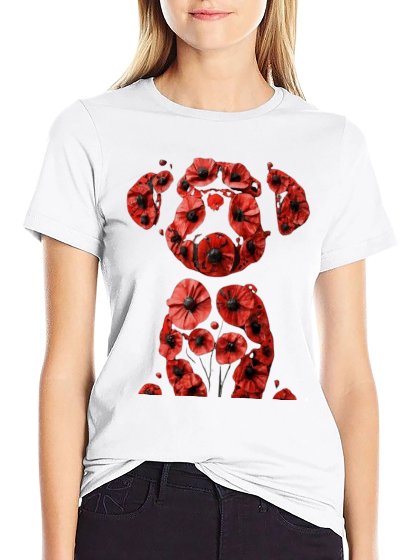 Poppy Dog T-Shirt - Remembrance Day Apparel
