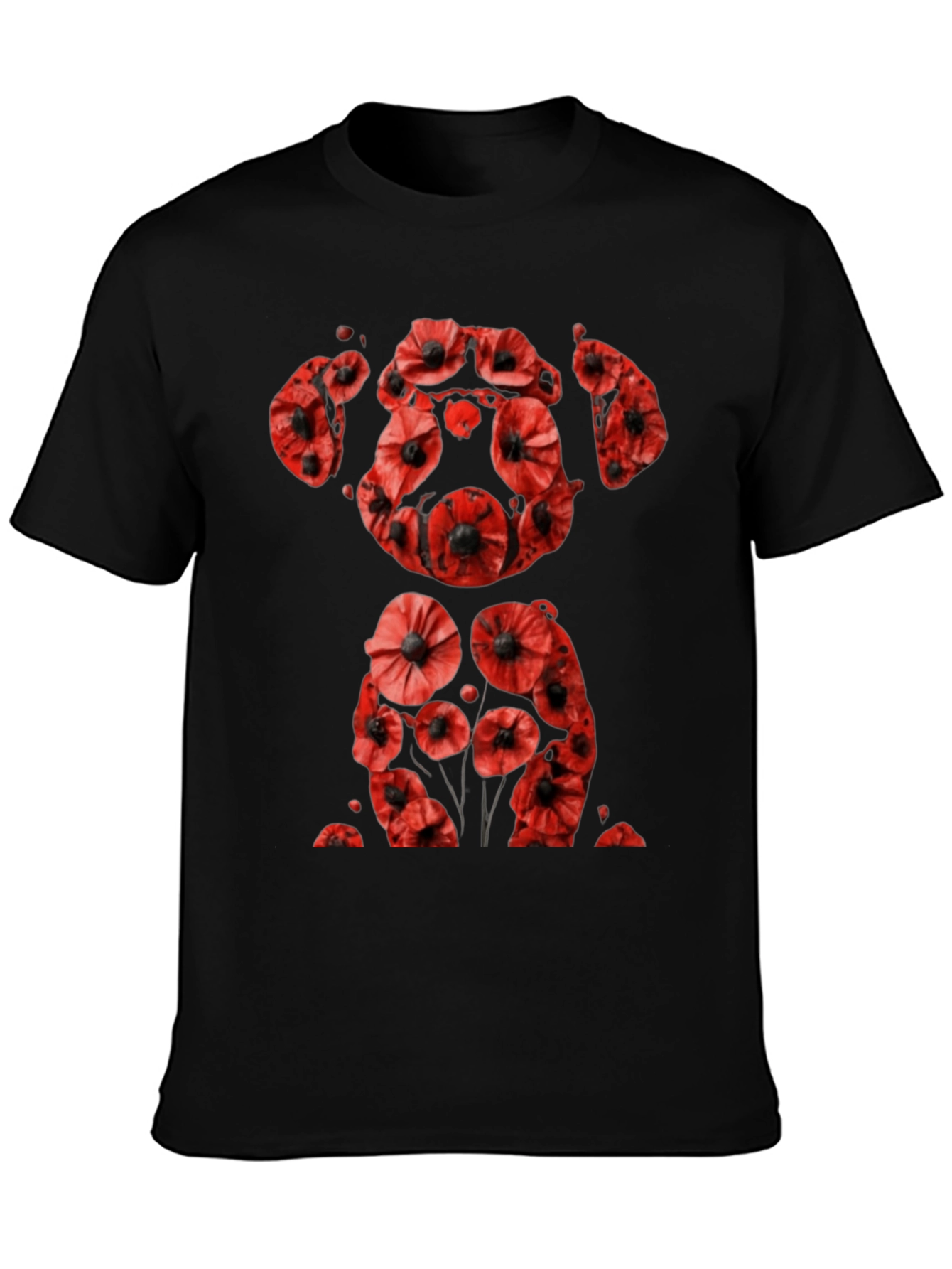 Poppy Dog T-Shirt - Remembrance Day Apparel