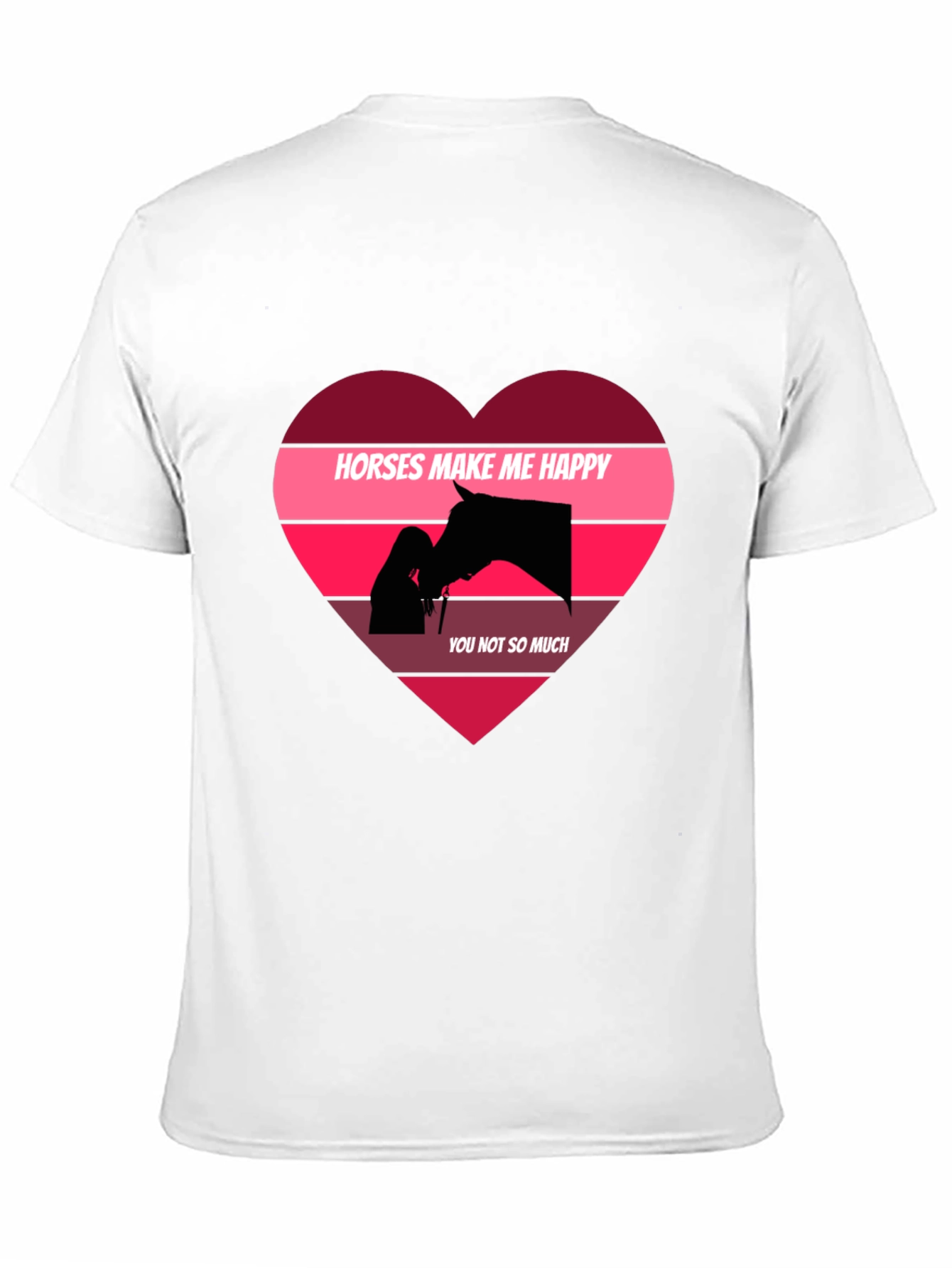 Horses Make Me Happy Graphic T-Shirt