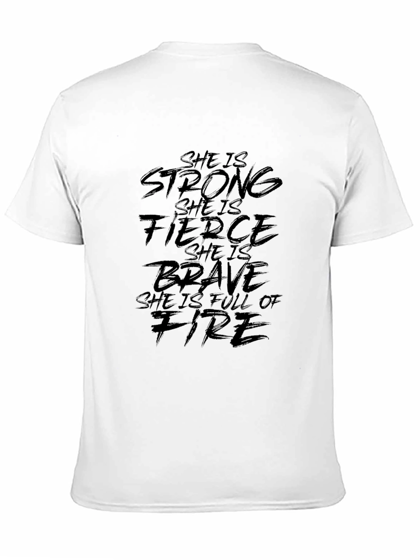 Empowering Womens T-Shirt: Strong Fierce Brave