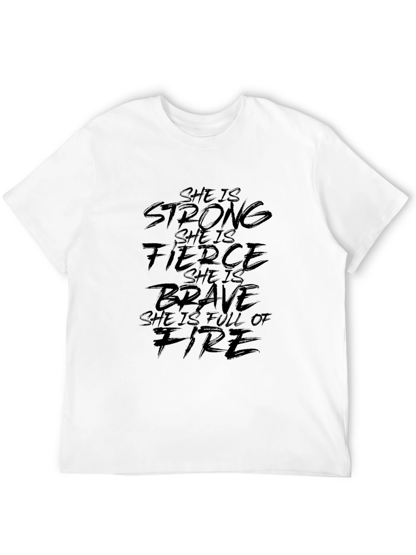 Empowering Womens T-Shirt: Strong Fierce Brave