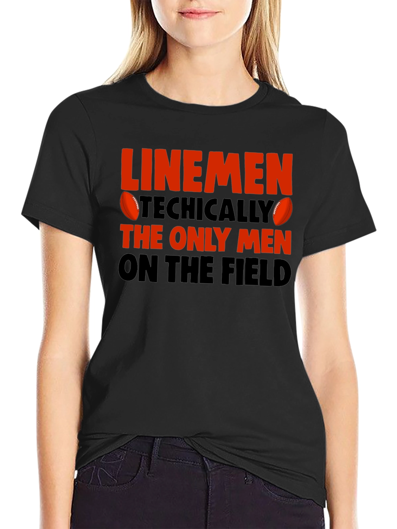 Linemen T-Shirt - Football Humor Tee