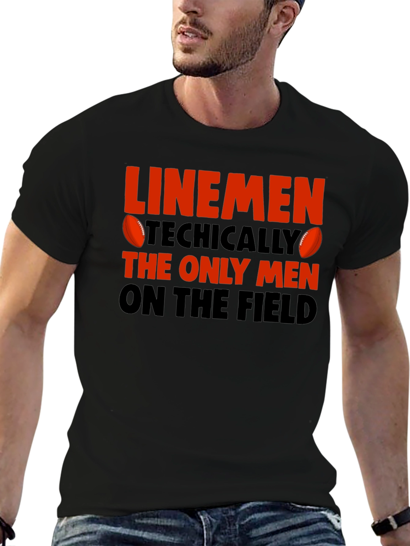Linemen T-Shirt - Football Humor Tee