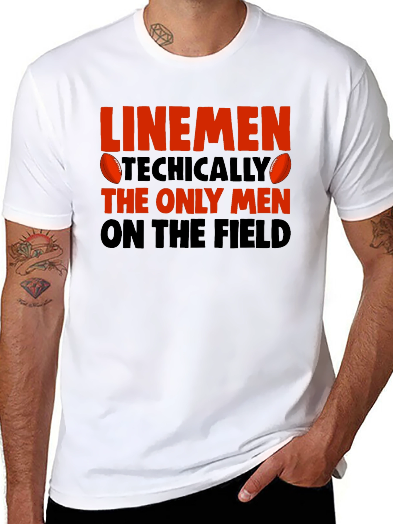 Linemen T-Shirt - Football Humor Tee