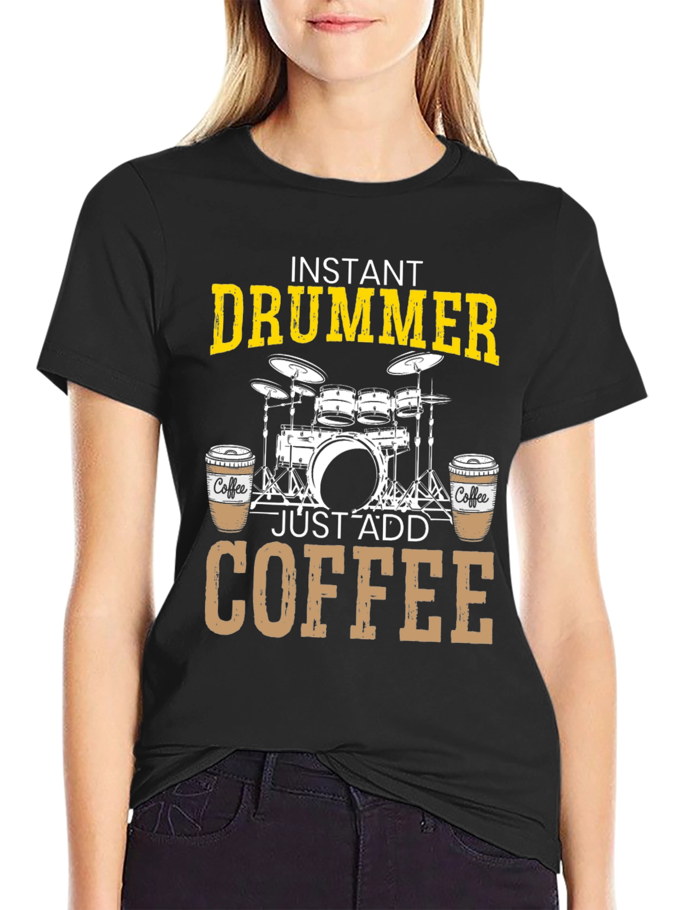 Instant Drummer Just Add Coffee T-Shirt