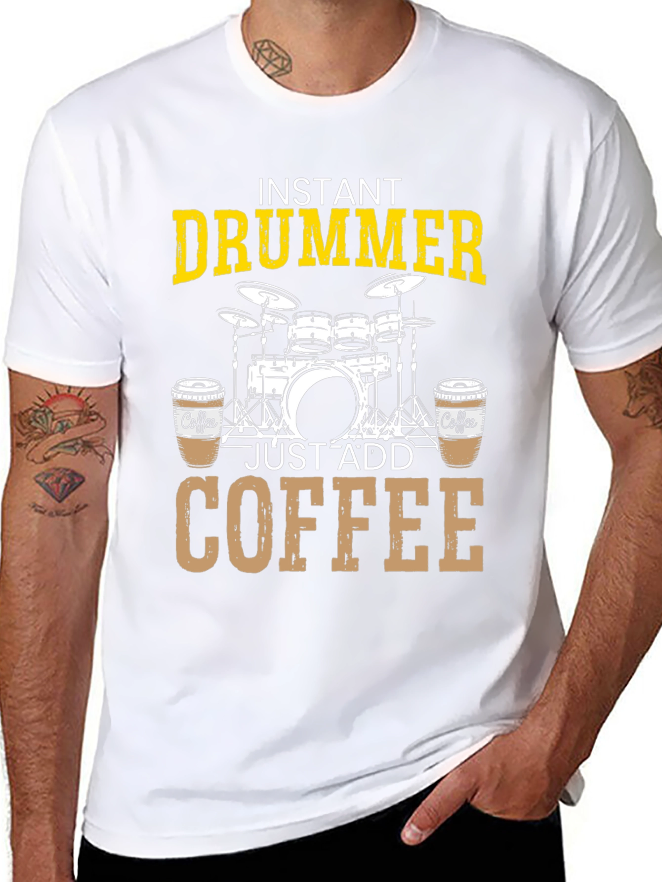 Instant Drummer Just Add Coffee T-Shirt
