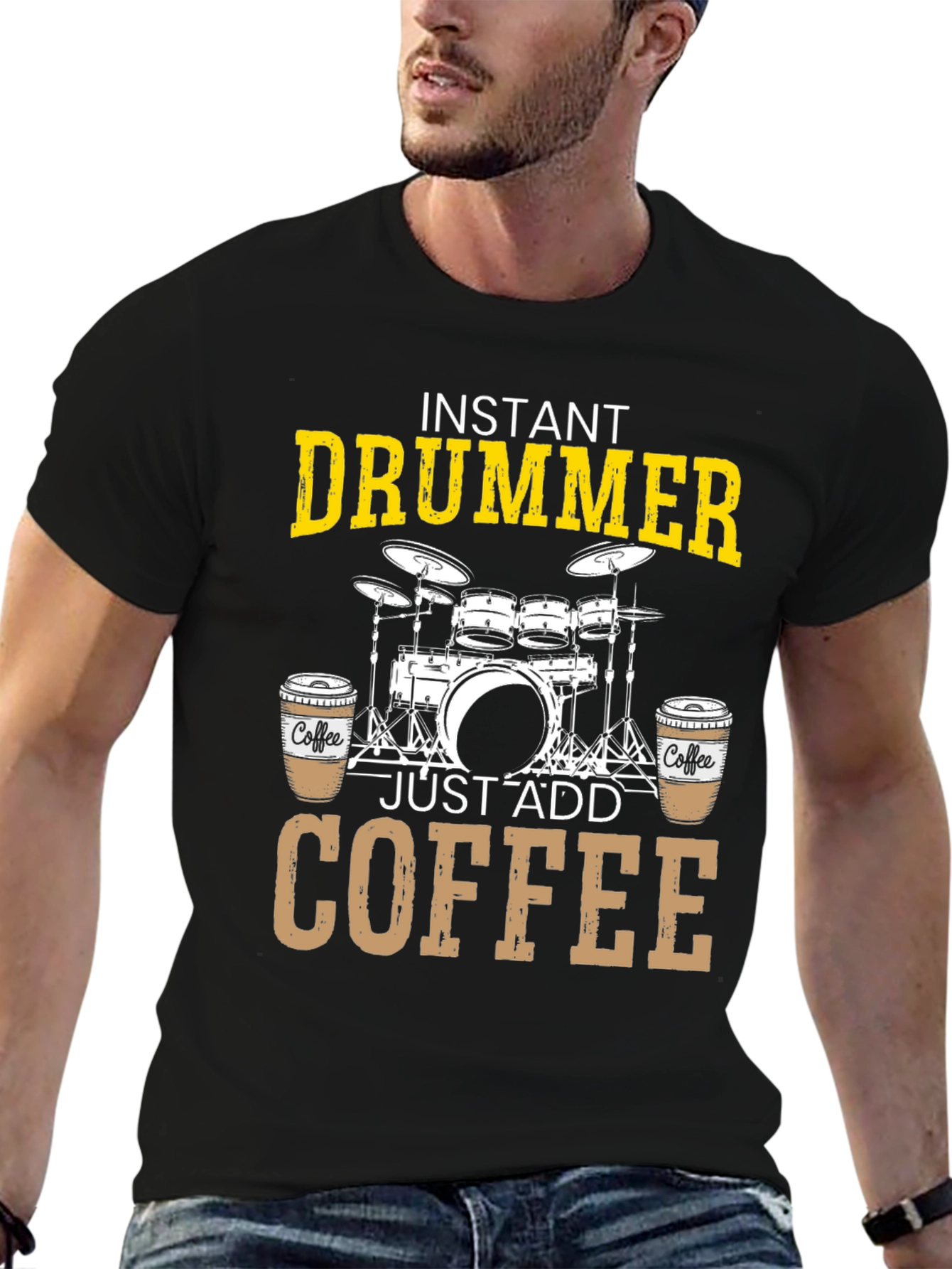 Instant Drummer Just Add Coffee T-Shirt