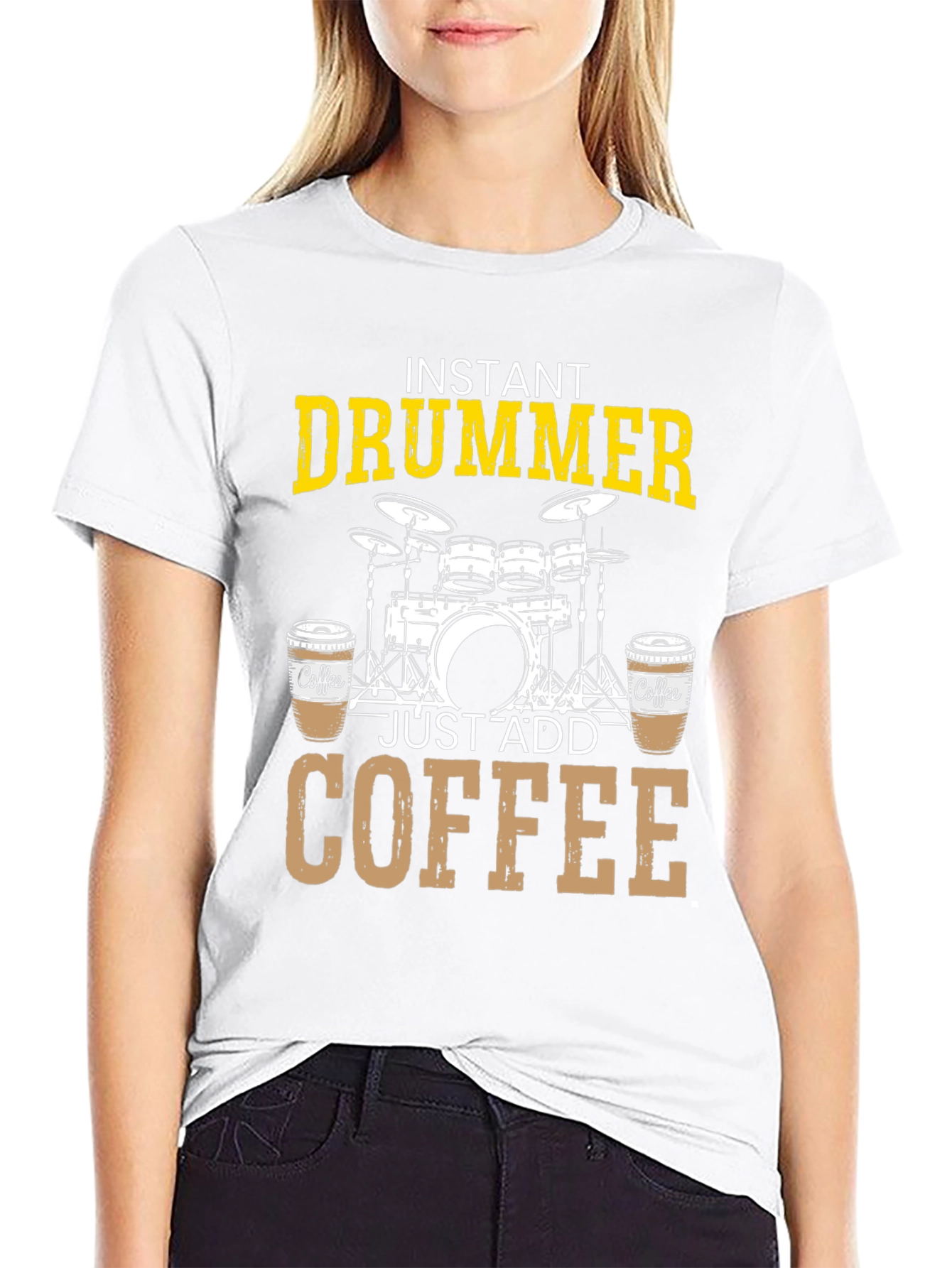 Instant Drummer Just Add Coffee T-Shirt