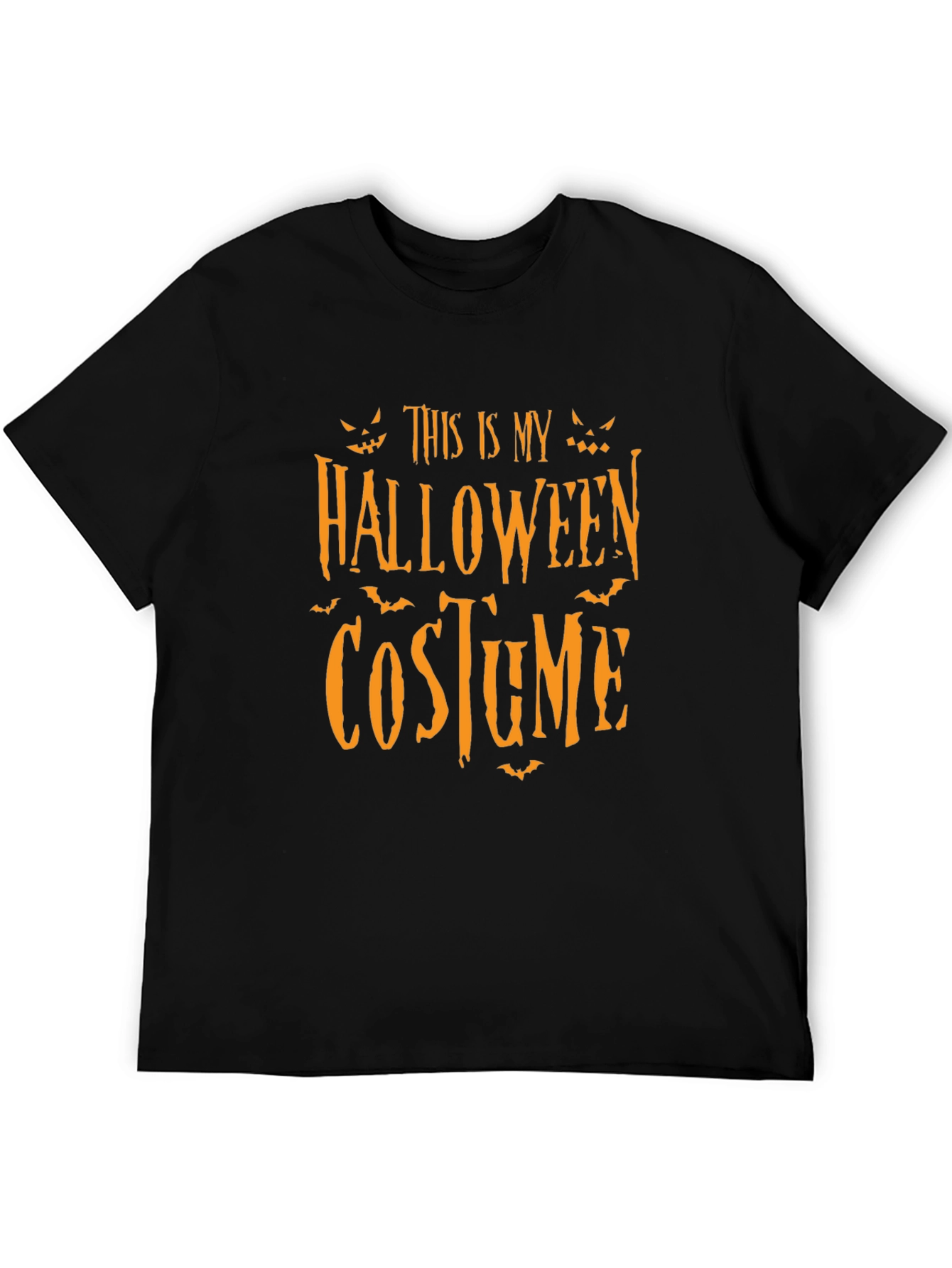 Halloween Costume Graphic T-Shirt - Black