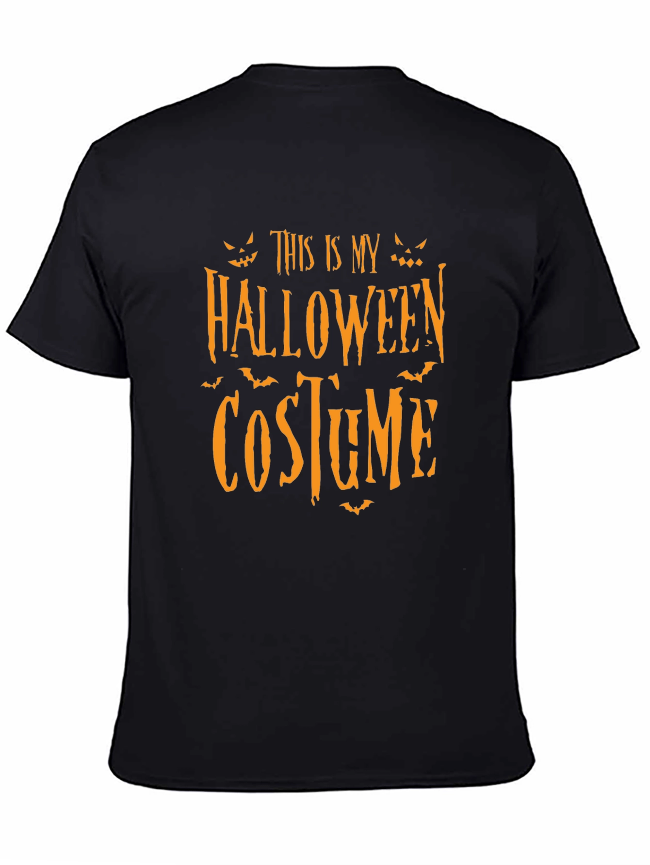 Halloween Costume Graphic T-Shirt - Black