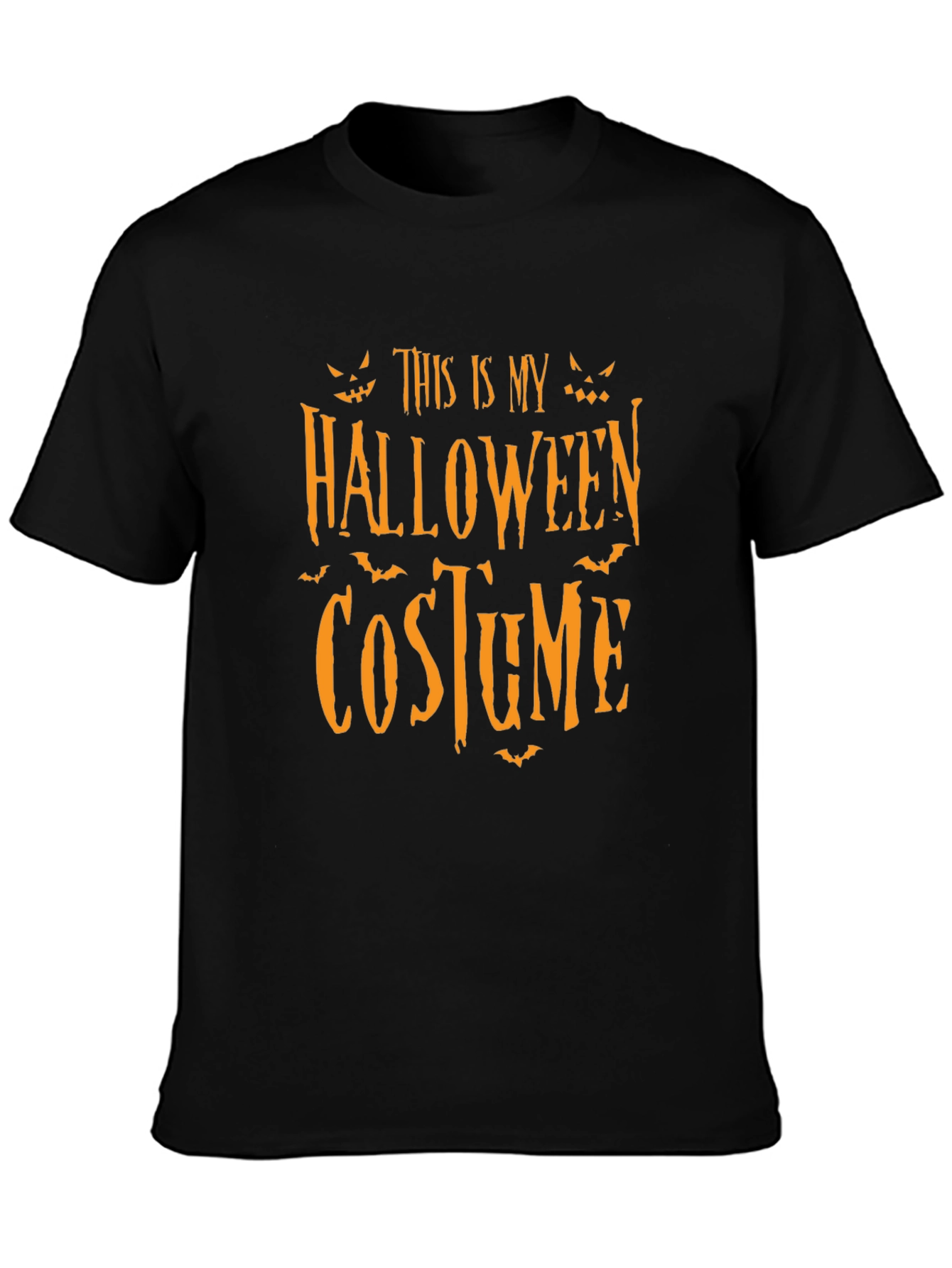 Halloween Costume Graphic T-Shirt - Black