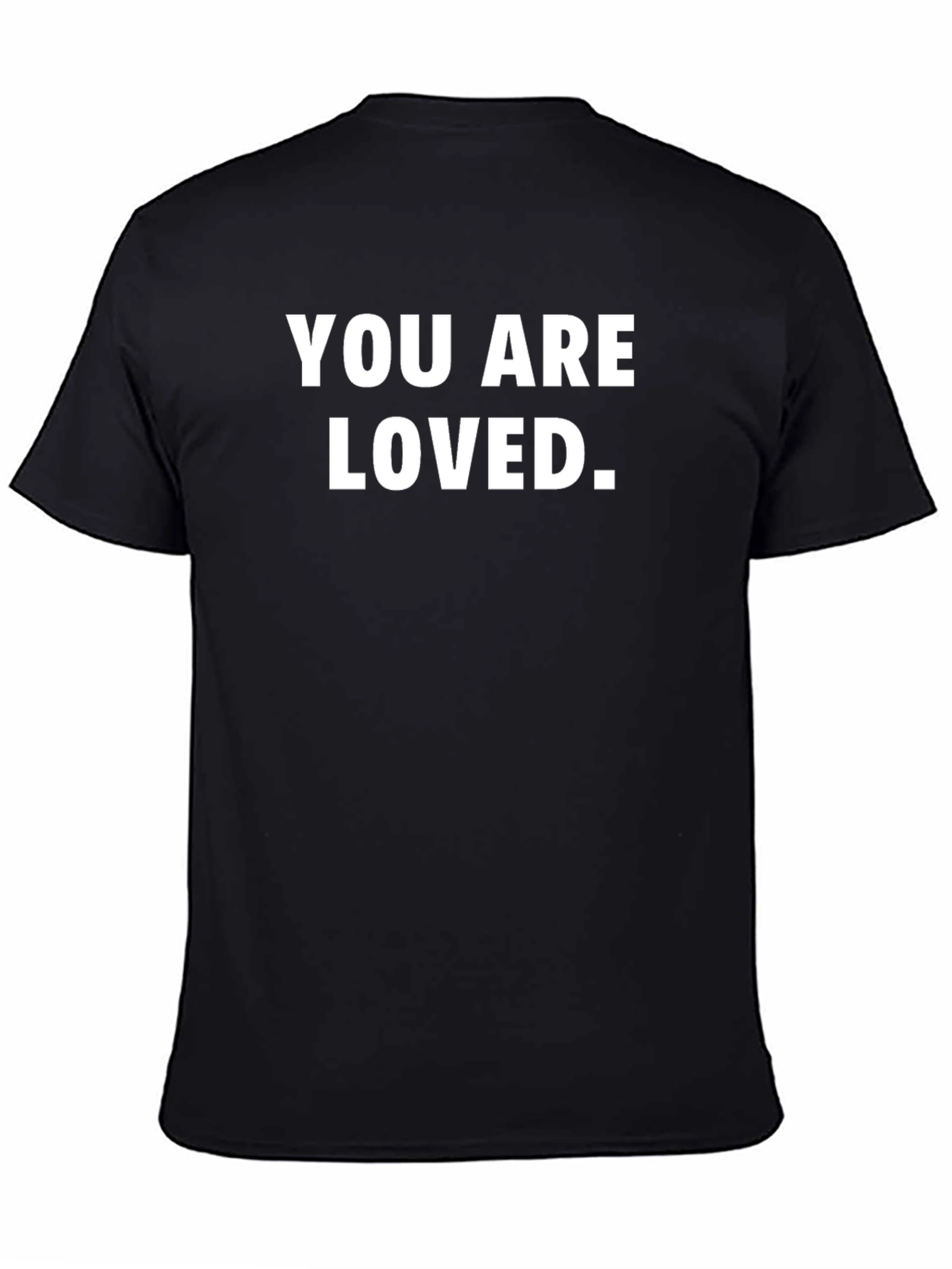 You Are Loved Black Graphic T-Shirt