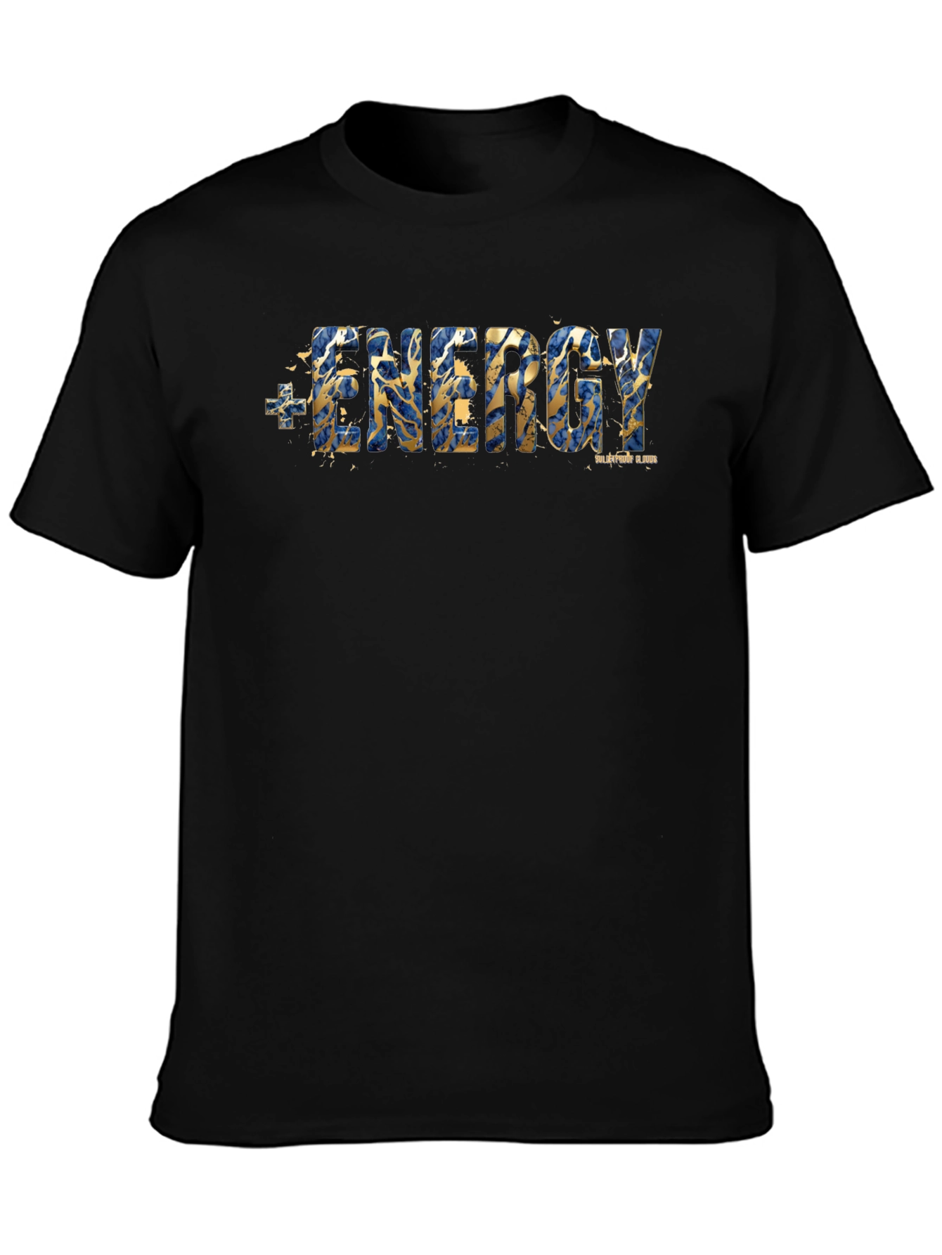 Energy Graphic Print Mens Black T-Shirt