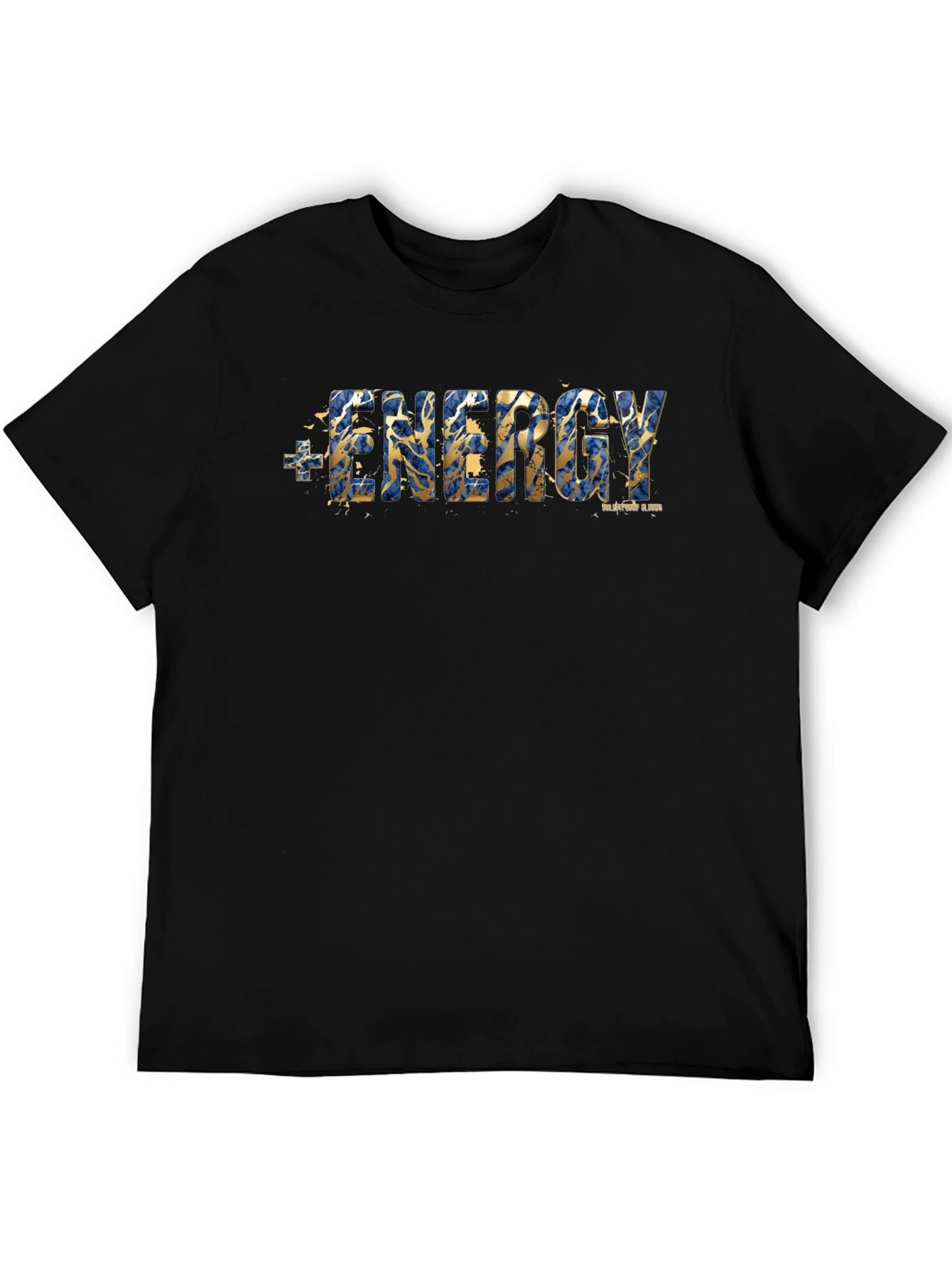 Energy Graphic Print Mens Black T-Shirt