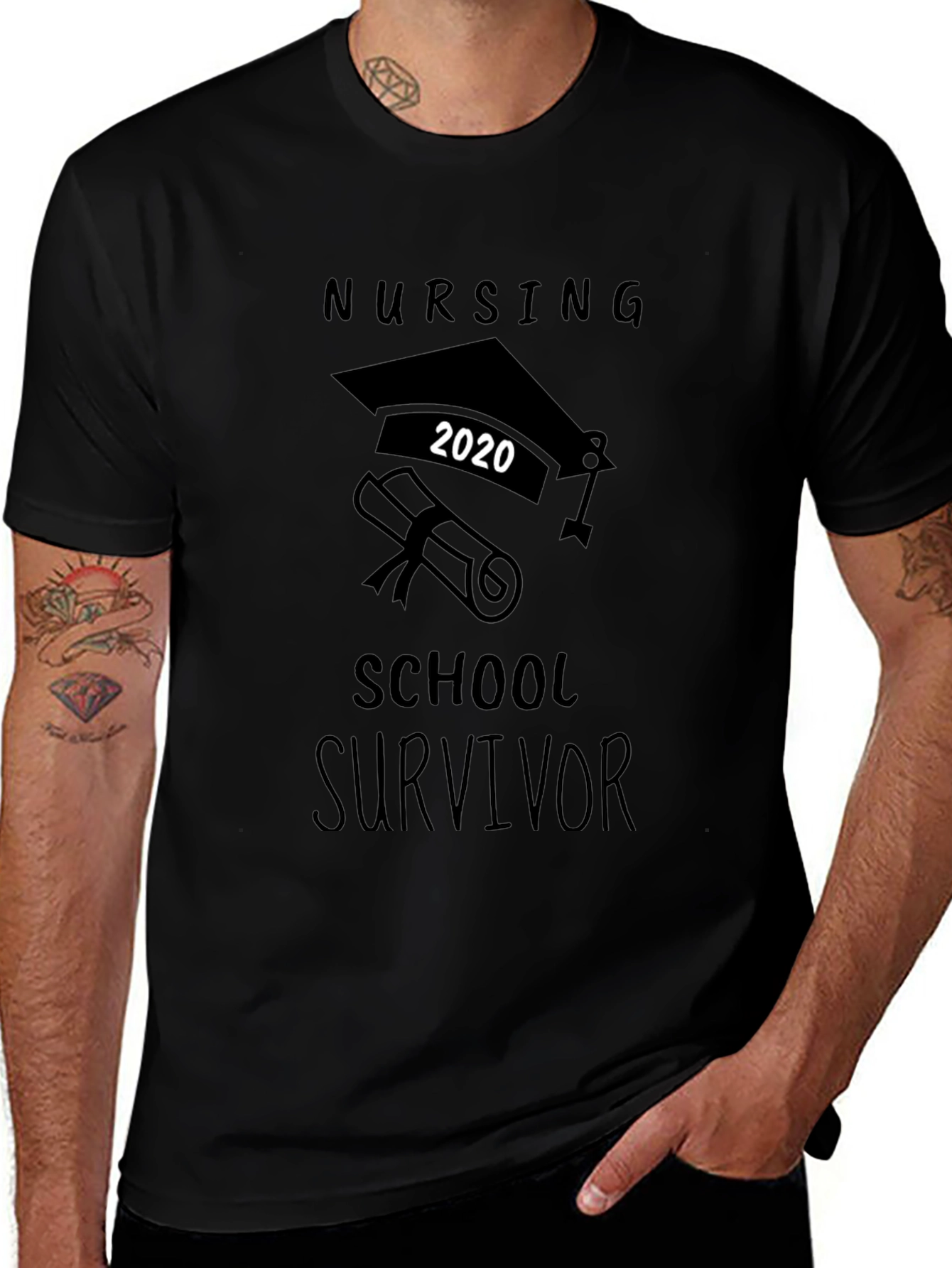 Nursing School Survivor 2020 Graduation T-Shirt