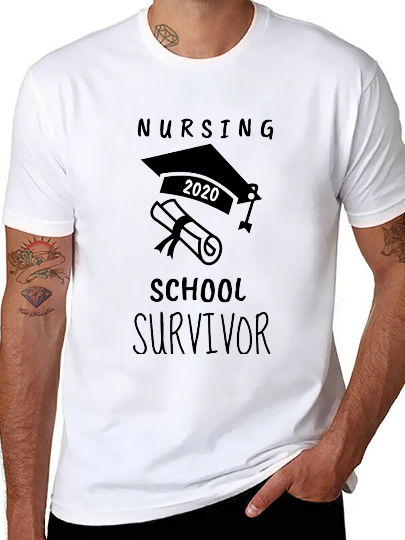 Nursing School Survivor 2020 Graduation T-Shirt