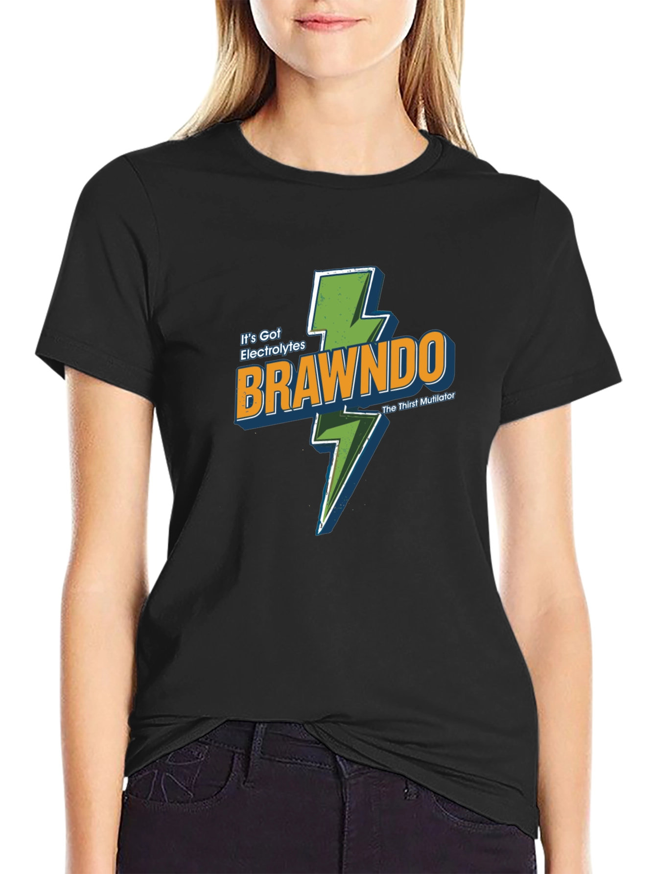 Brawndo Its Got Electrolytes Black T-Shirt