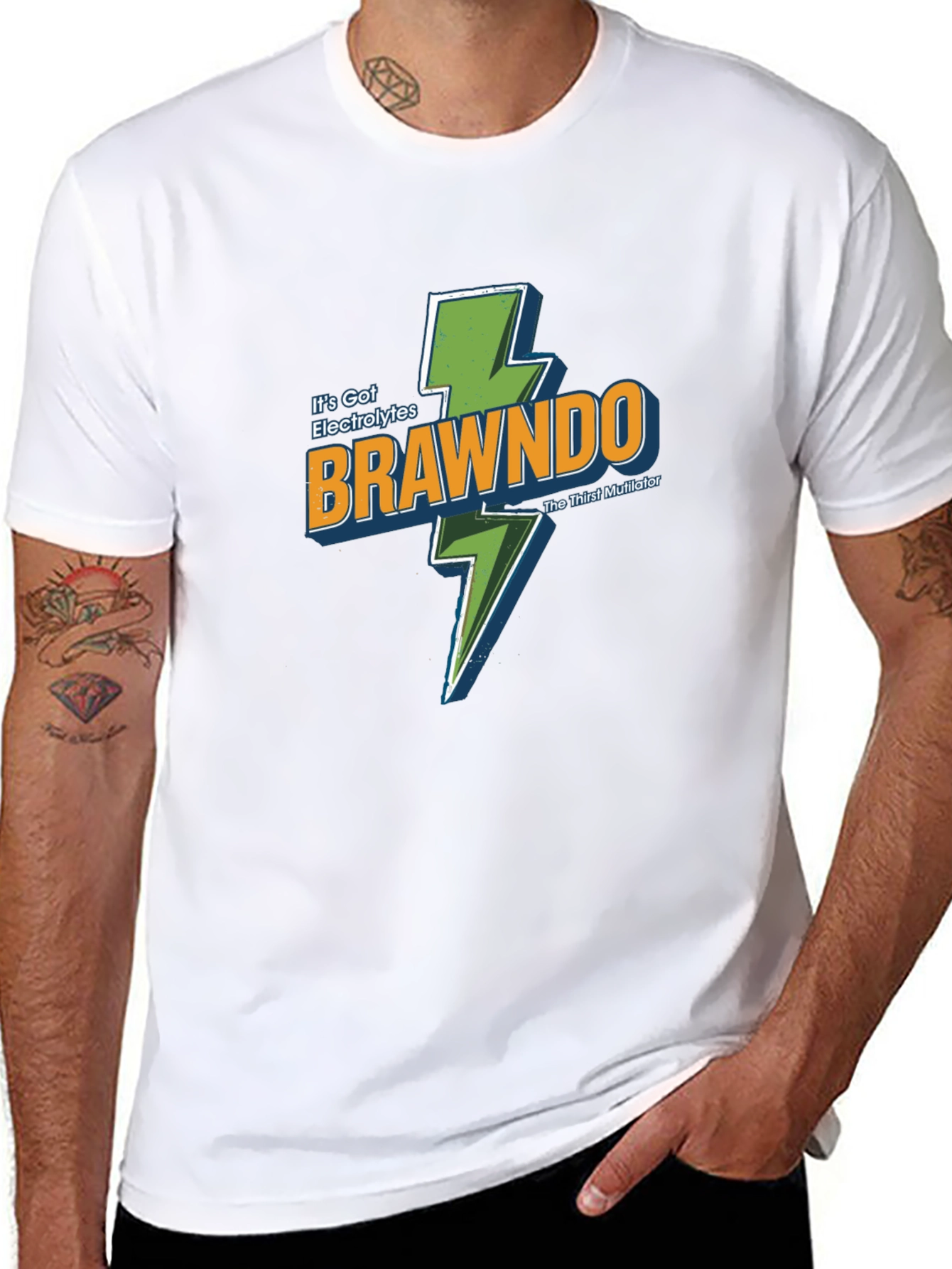 Brawndo Its Got Electrolytes Black T-Shirt