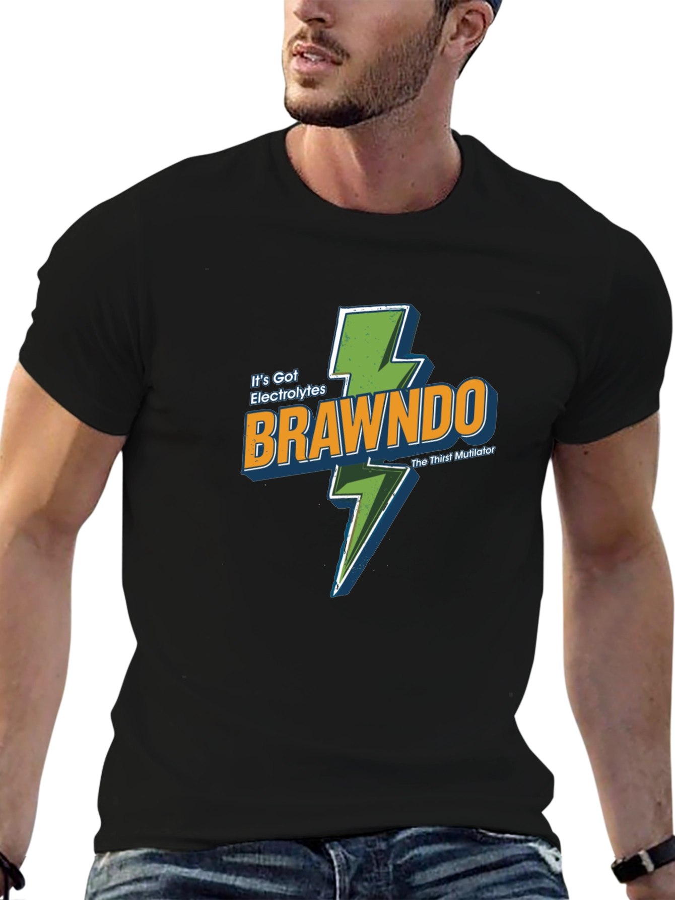 Brawndo Its Got Electrolytes Black T-Shirt