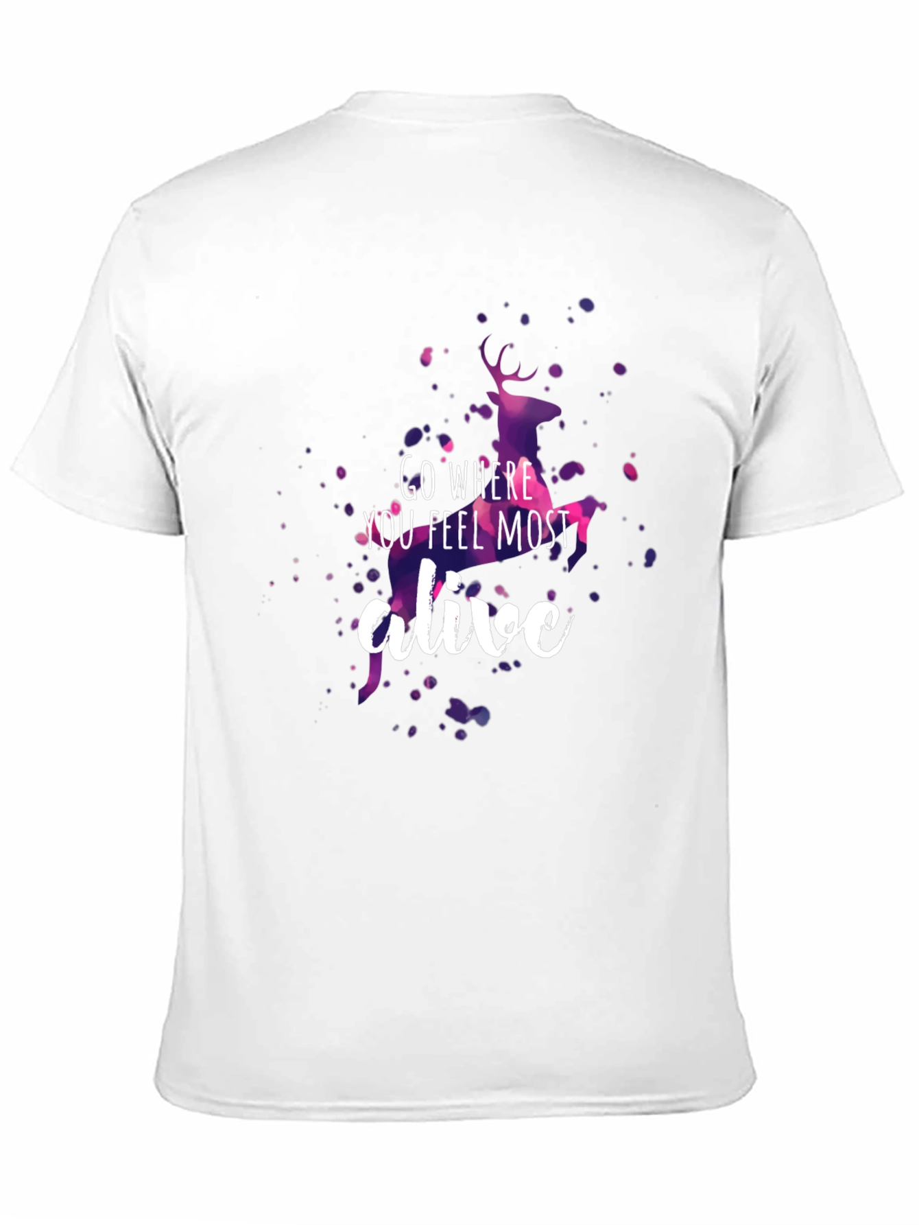 Go Where You Feel Most Alive Deer Graphic Tee