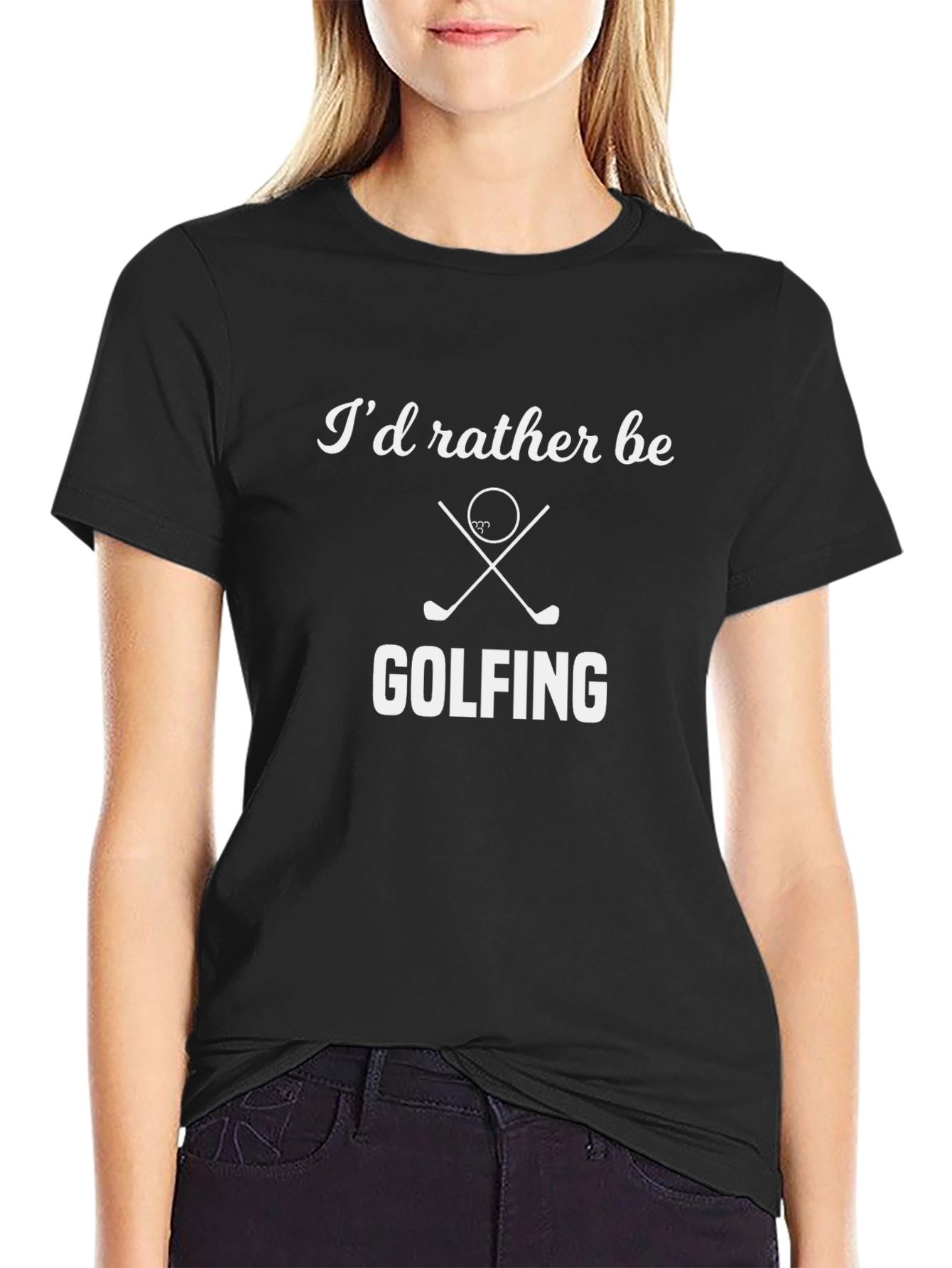 Golfing T-Shirt - Id Rather Be Golfing Tee