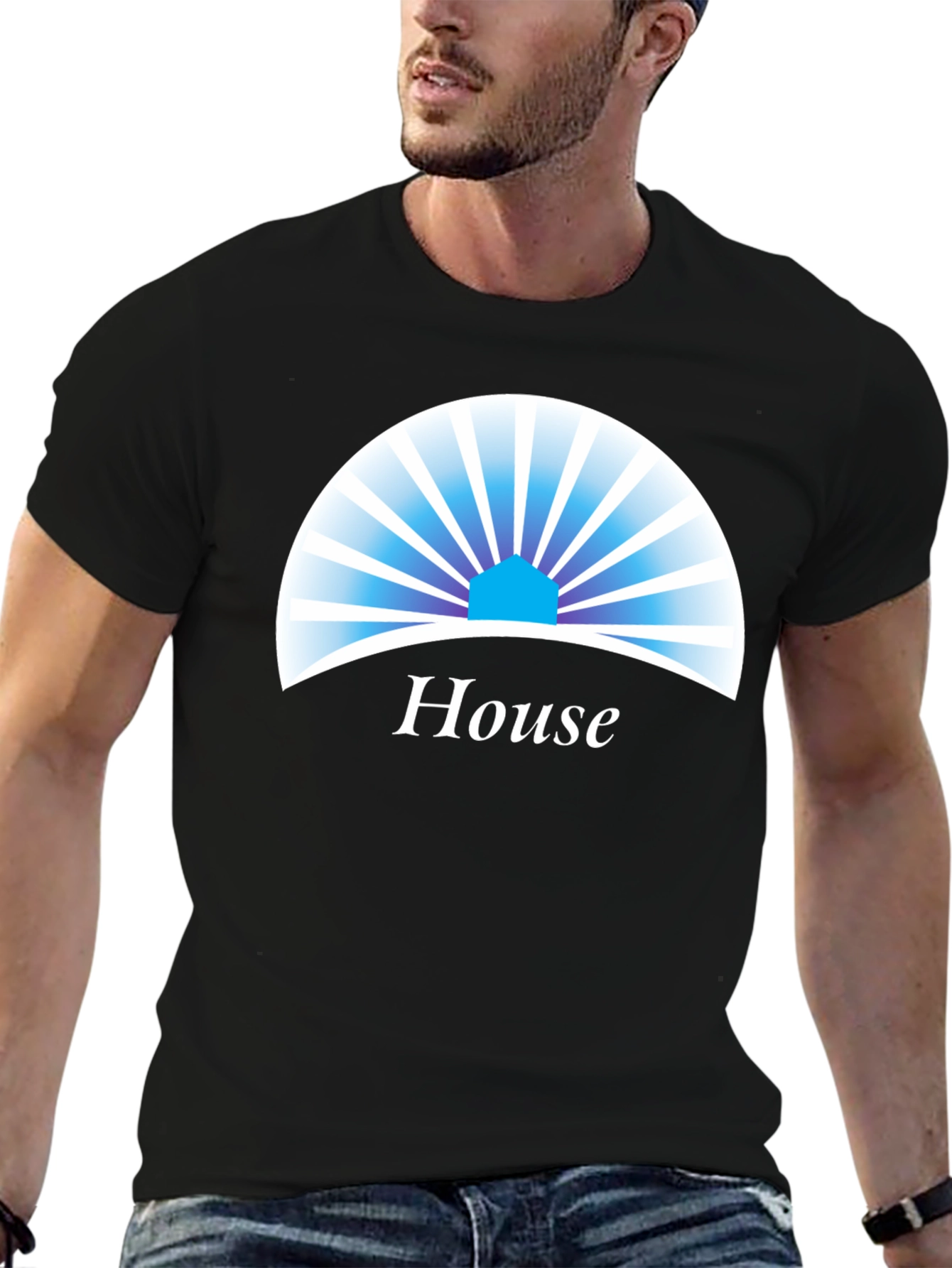 House Graphic Tee - Modern Style