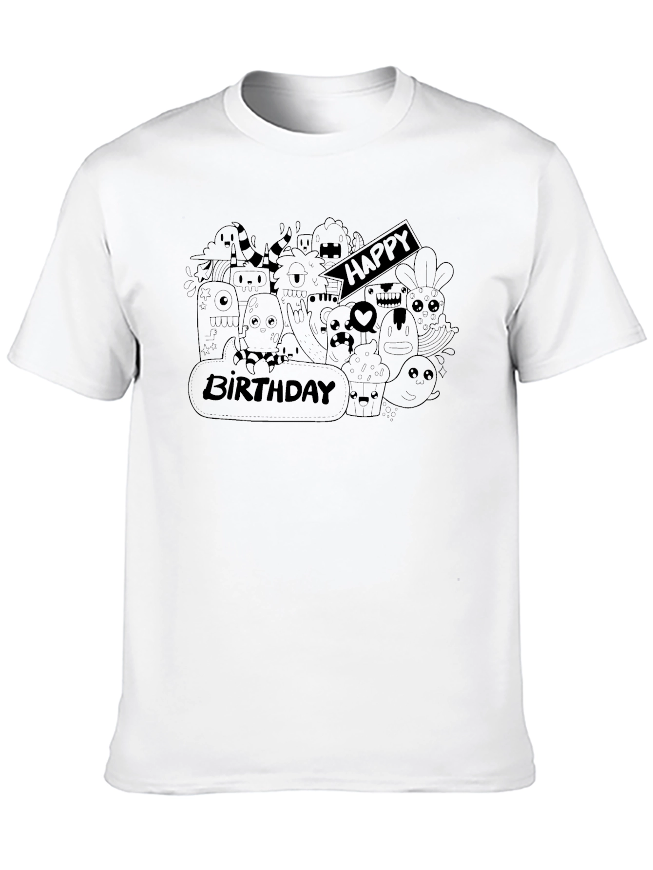 Happy Birthday Doodle T-Shirt