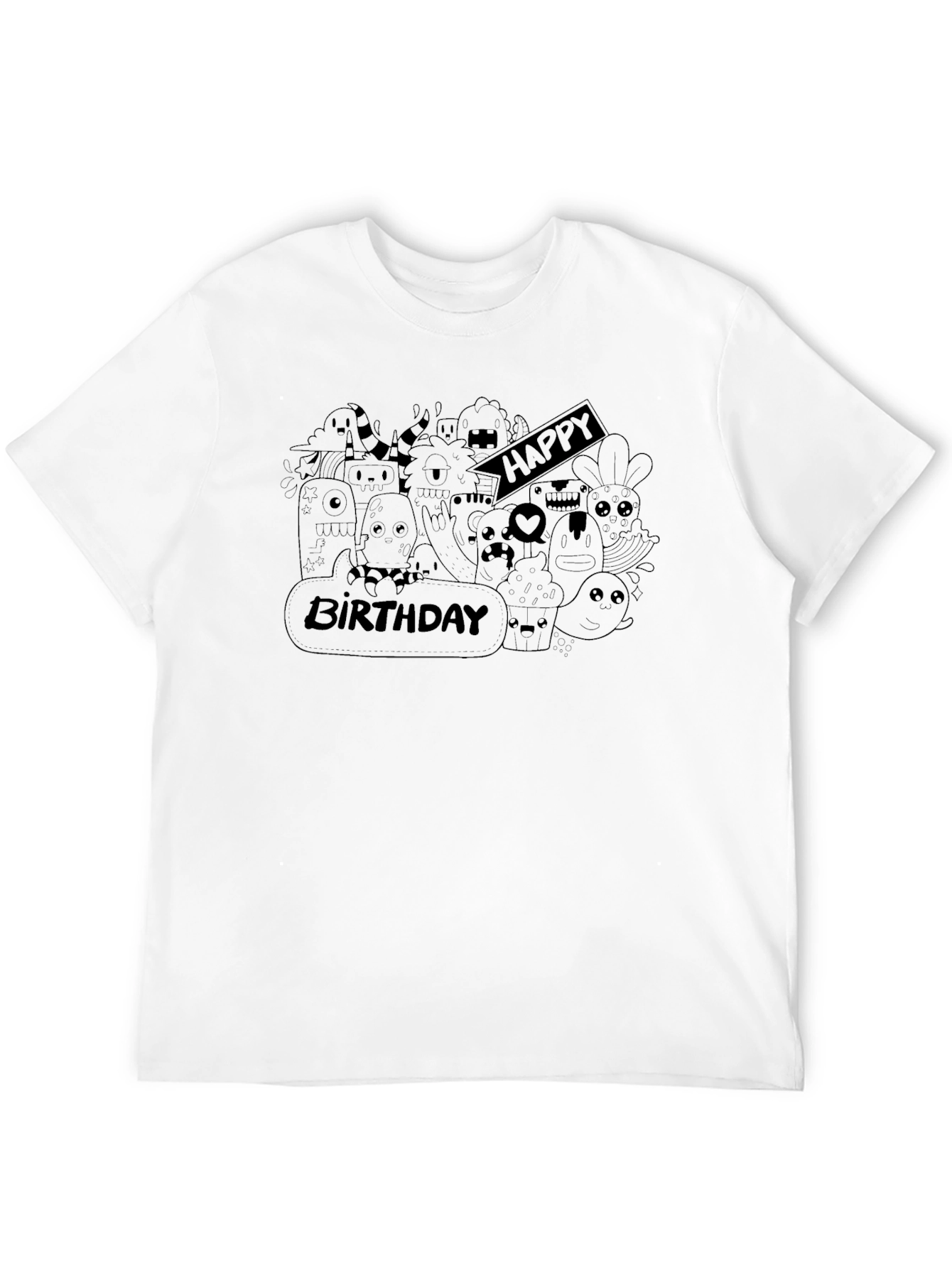Happy Birthday Doodle T-Shirt