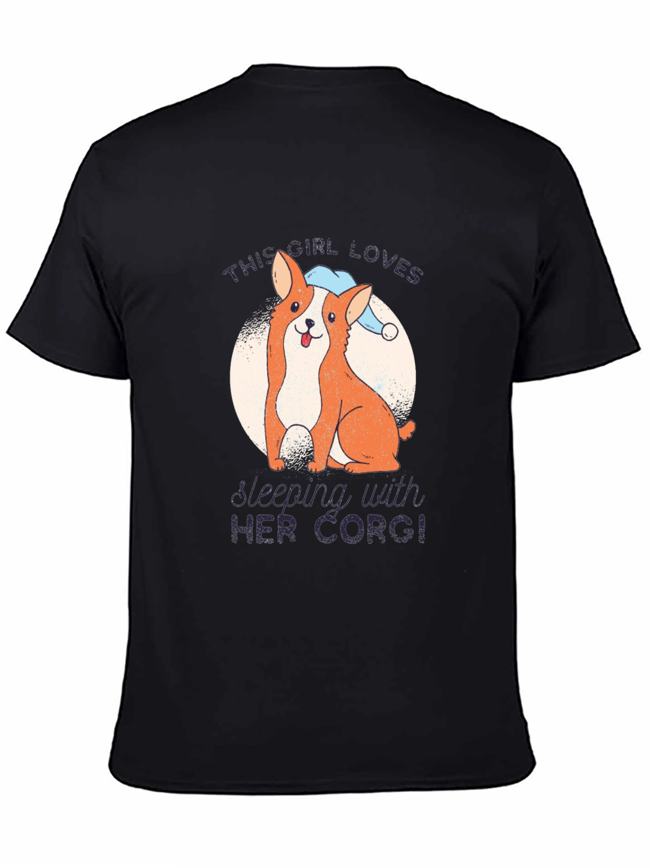 Corgi Lovers Black T-Shirt