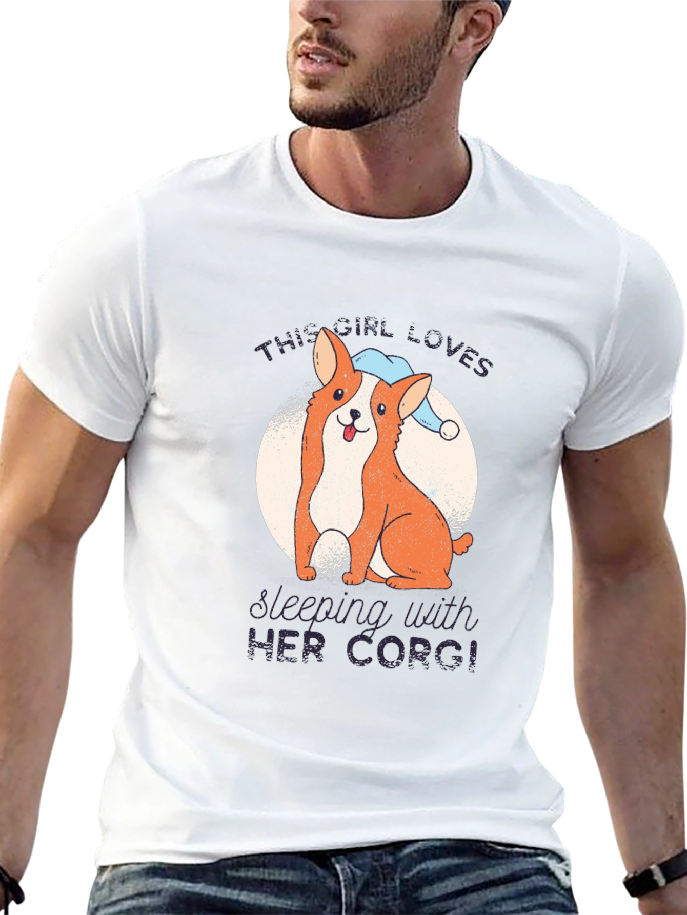 Corgi Lovers Black T-Shirt