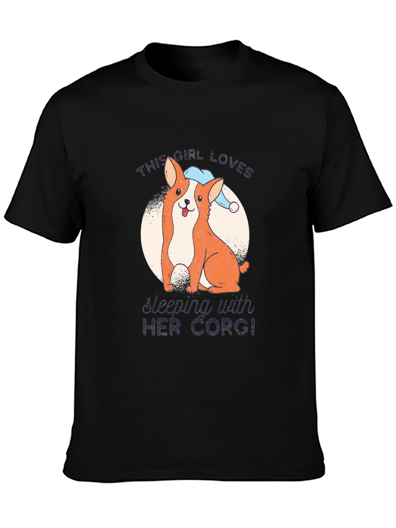 Corgi Lovers Black T-Shirt