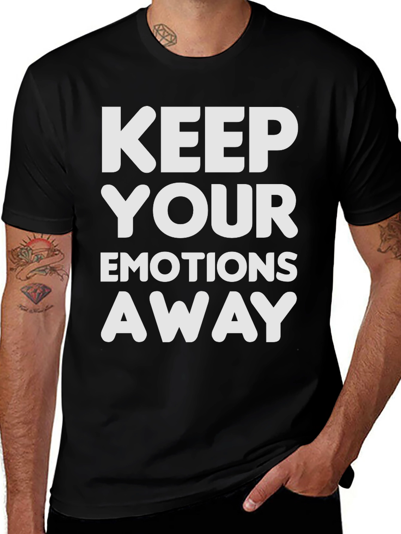 Keep Your Emotions Away Graphic Tee