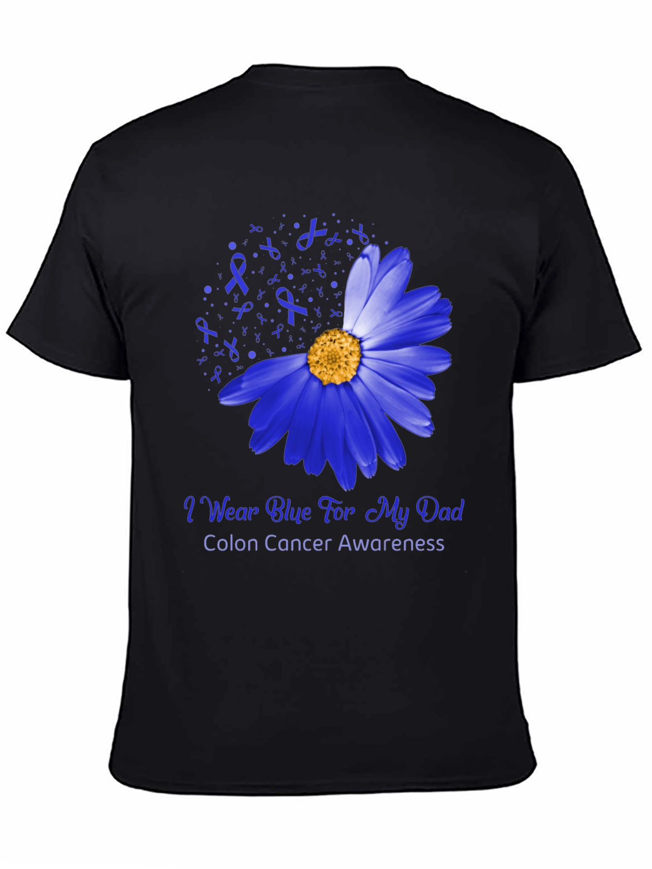 Blue Daisy Colon Cancer Awareness T-Shirt