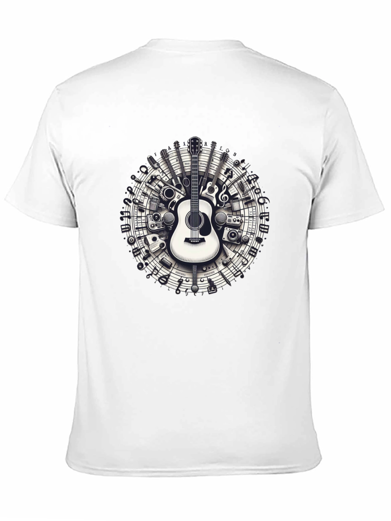 Musical Instruments Circle Graphic Tee