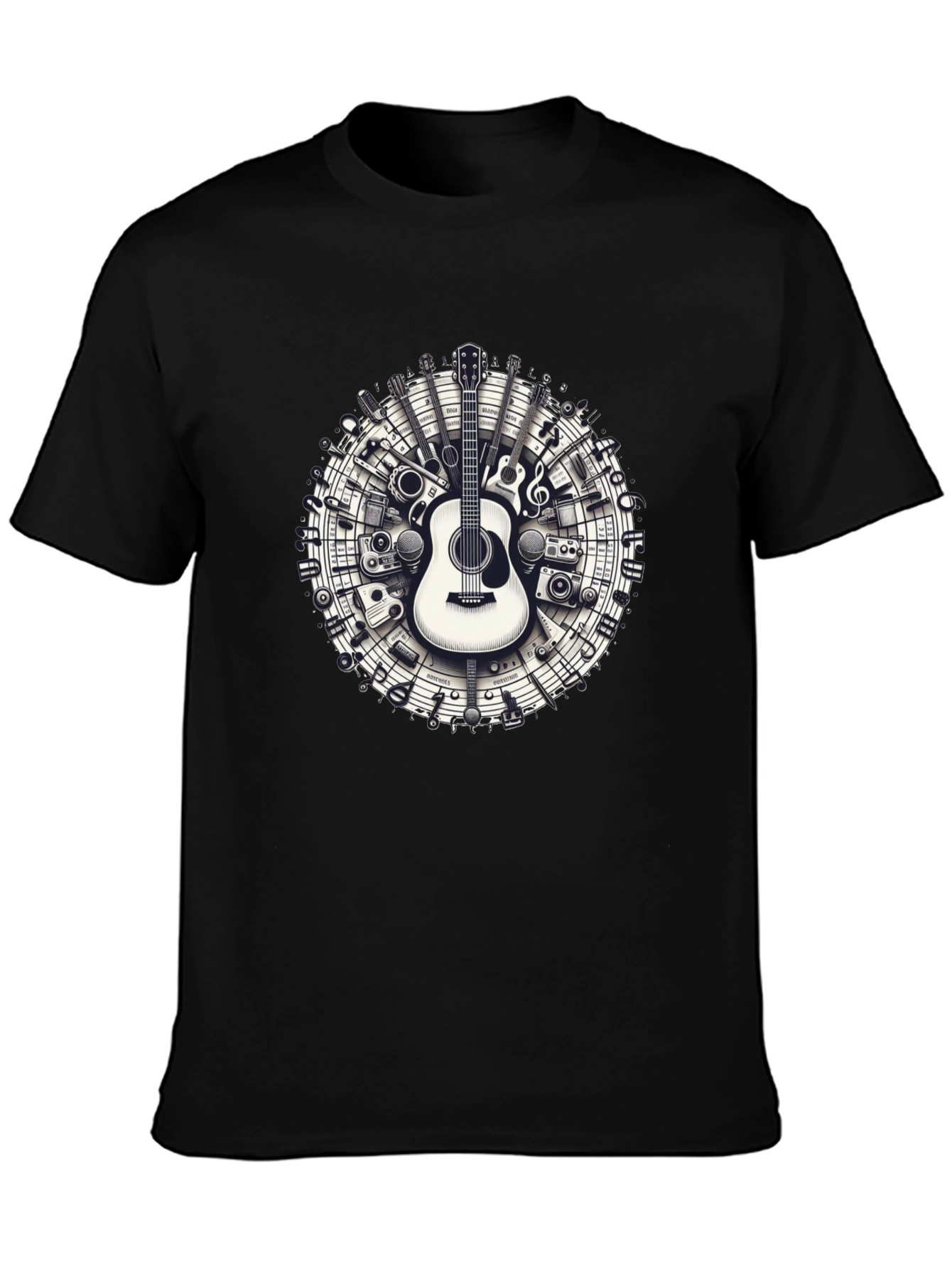 Musical Instruments Circle Graphic Tee