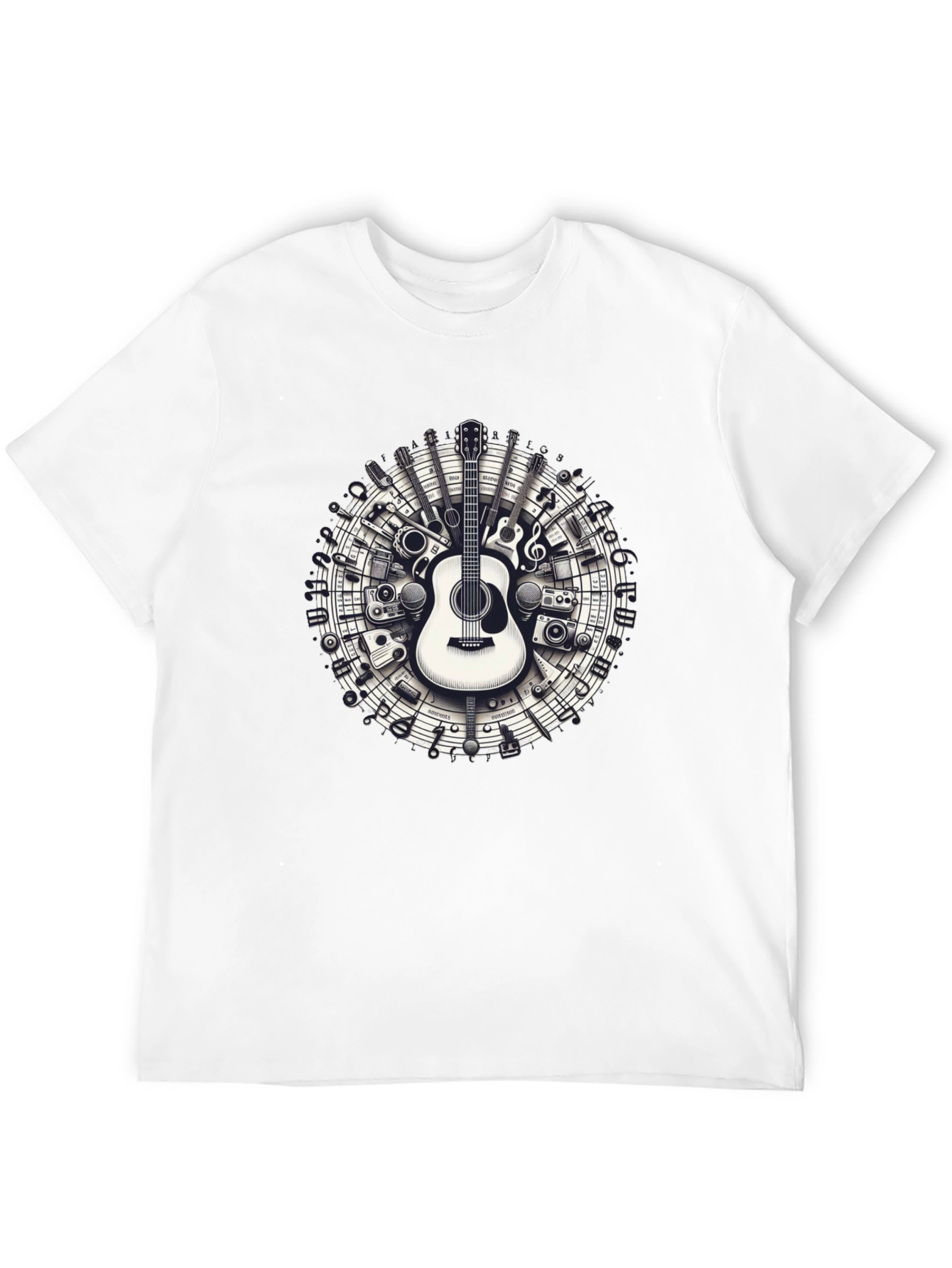 Musical Instruments Circle Graphic Tee