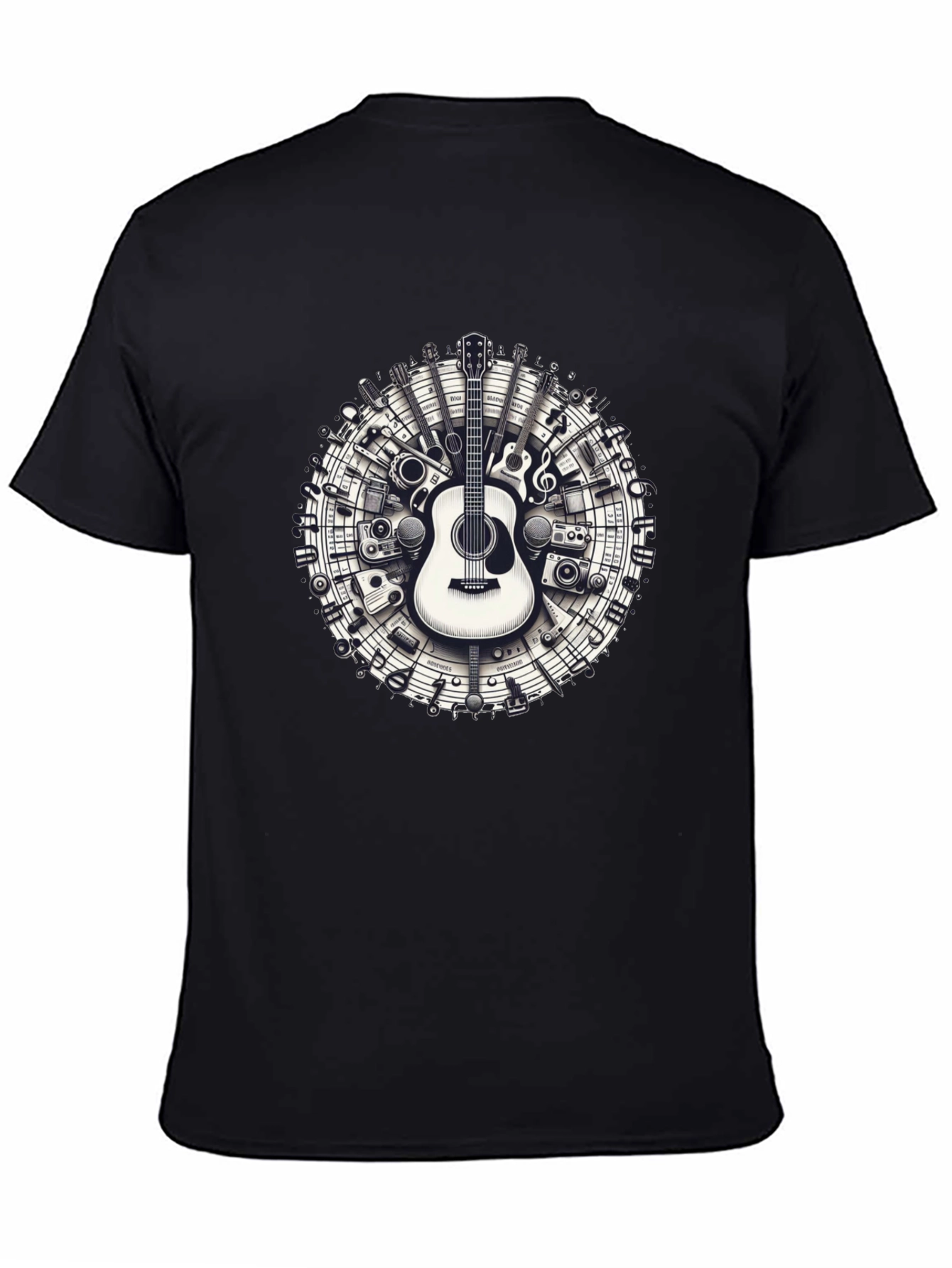 Musical Instruments Circle Graphic Tee