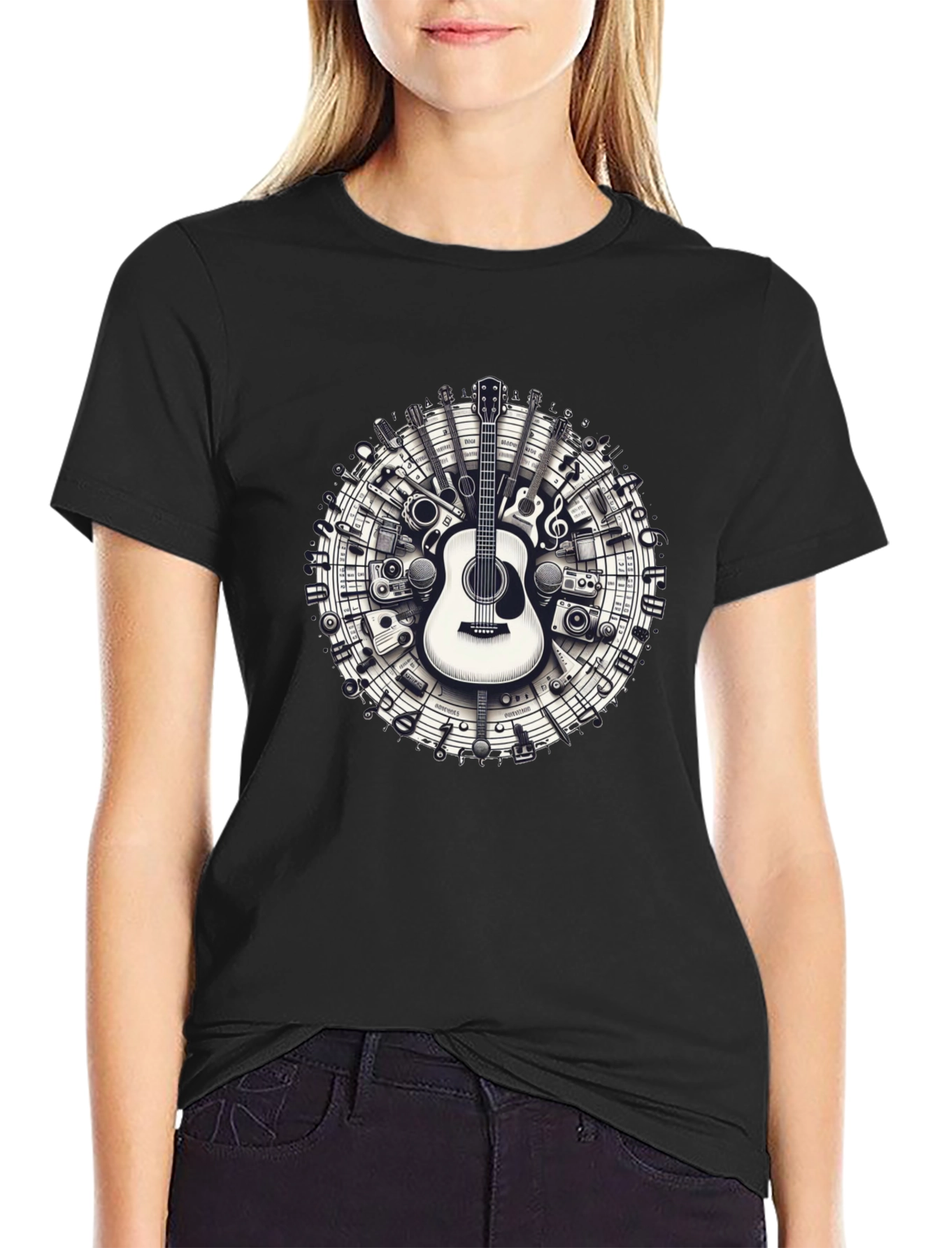 Musical Instruments Circle Graphic Tee