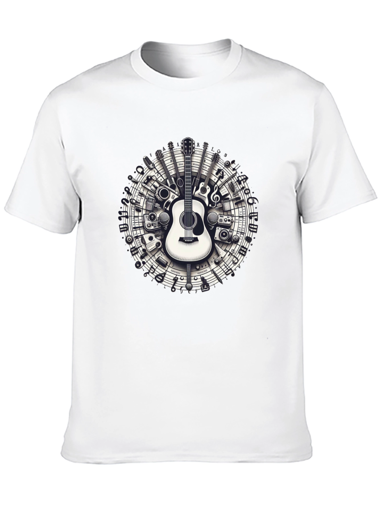 Musical Instruments Circle Graphic Tee