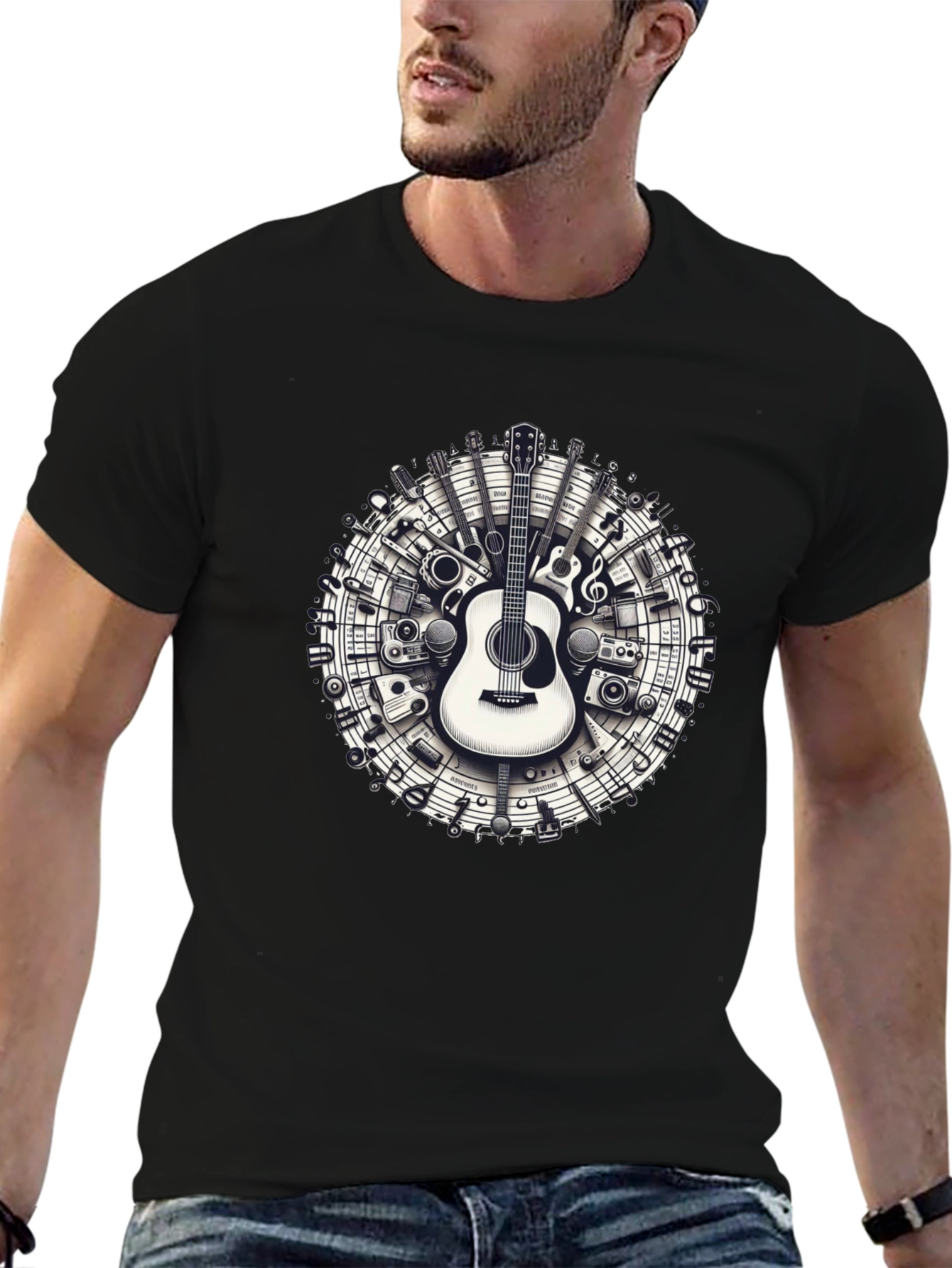 Musical Instruments Circle Graphic Tee
