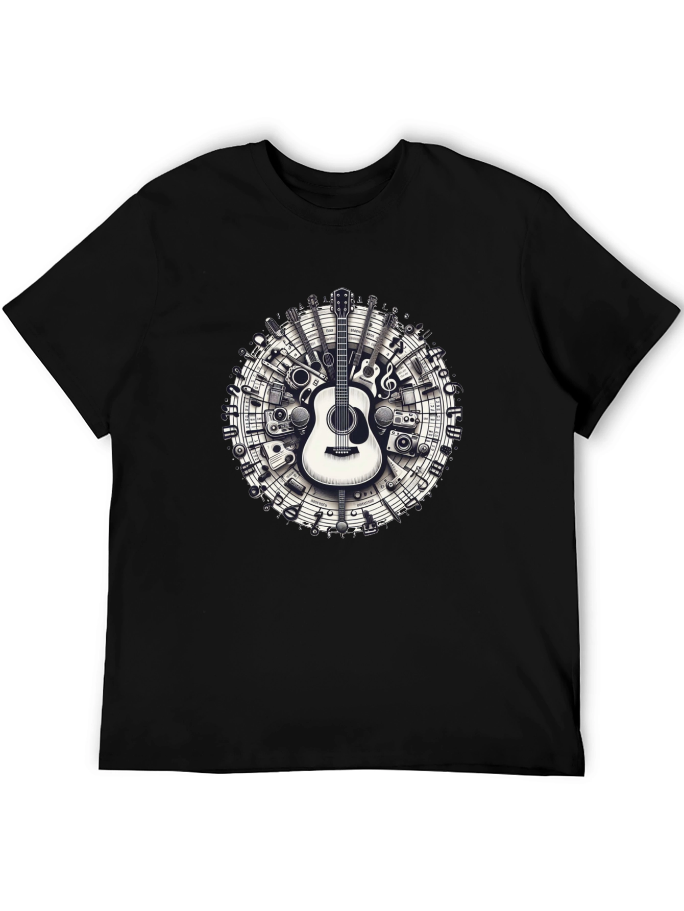 Musical Instruments Circle Graphic Tee