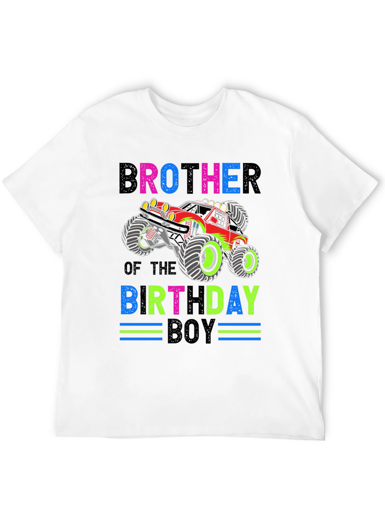 Brother of the Birthday Boy Monster Truck Graphic Tee