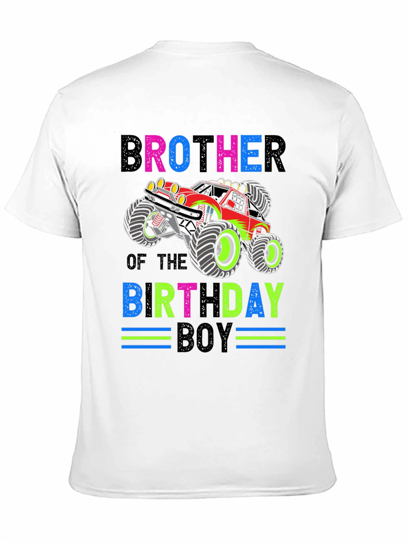 Brother of the Birthday Boy Monster Truck Graphic Tee