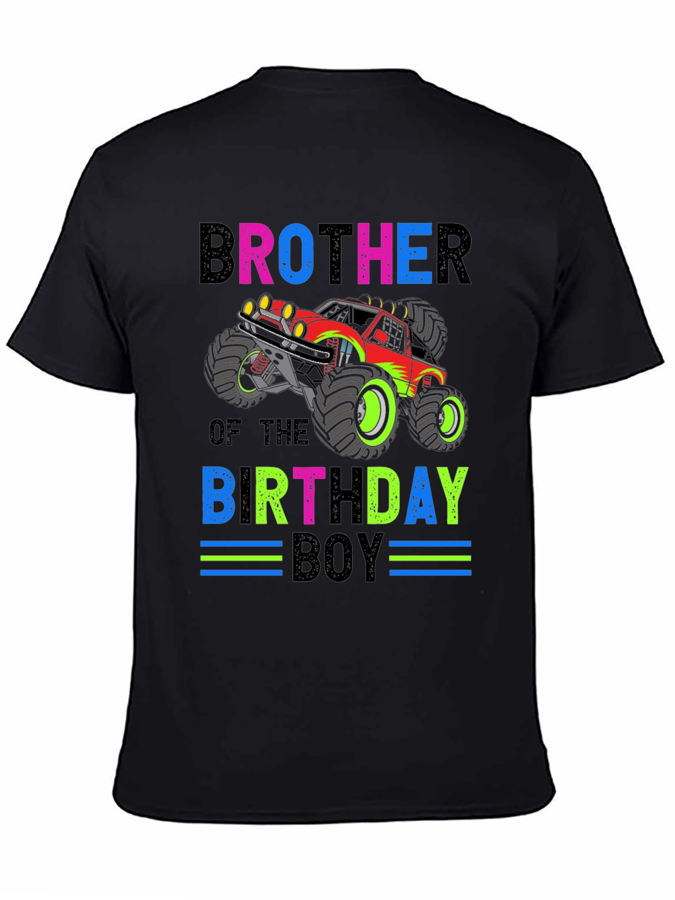 Brother of the Birthday Boy Monster Truck Graphic Tee
