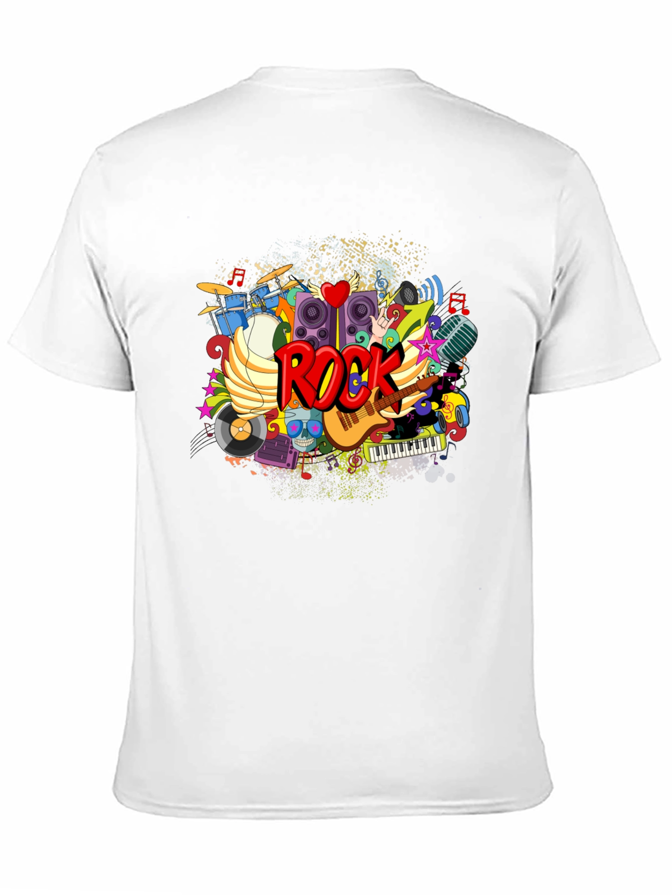 Rock Music Graphic Print T-Shirt