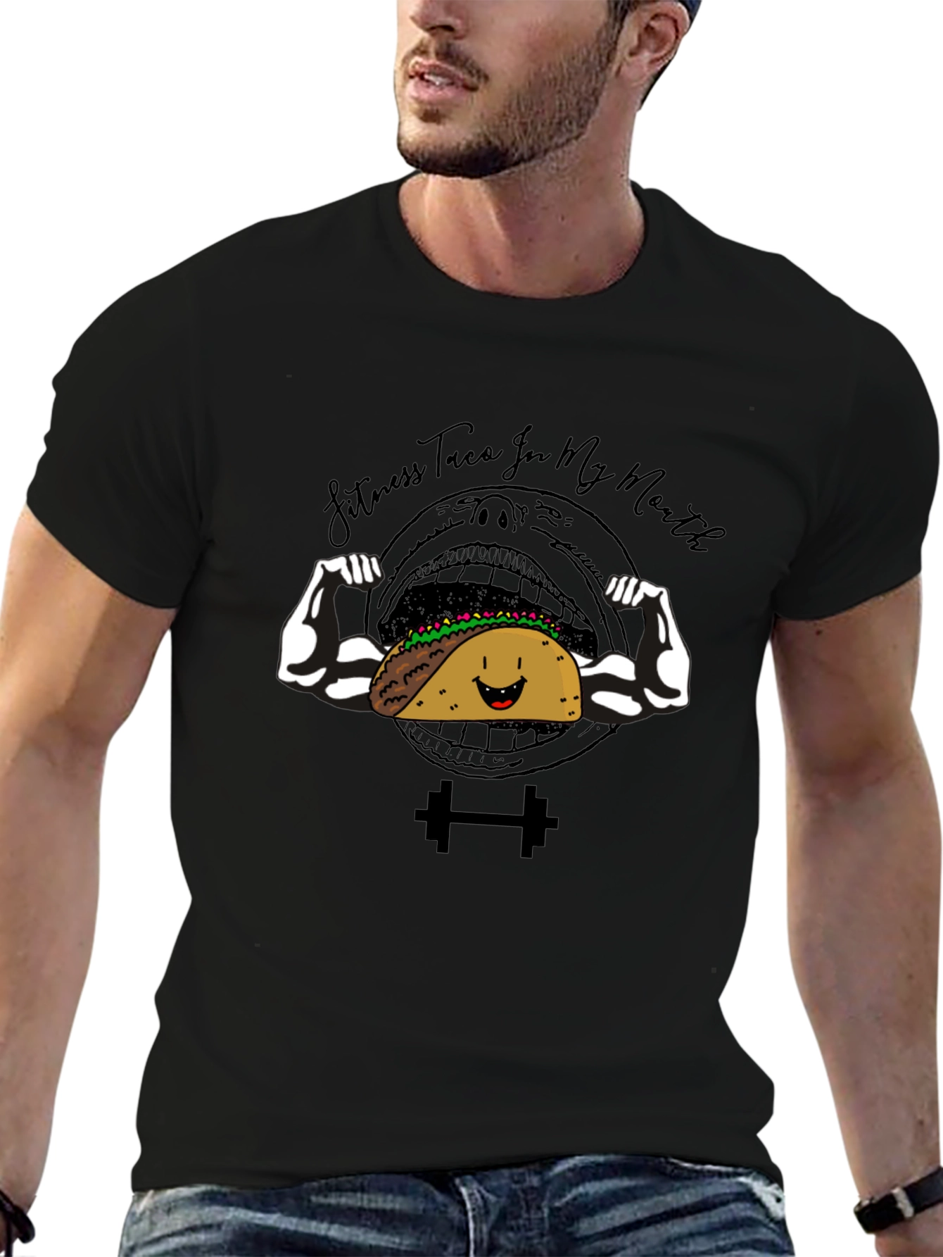 Fitness Taco Funny Graphic T-Shirt