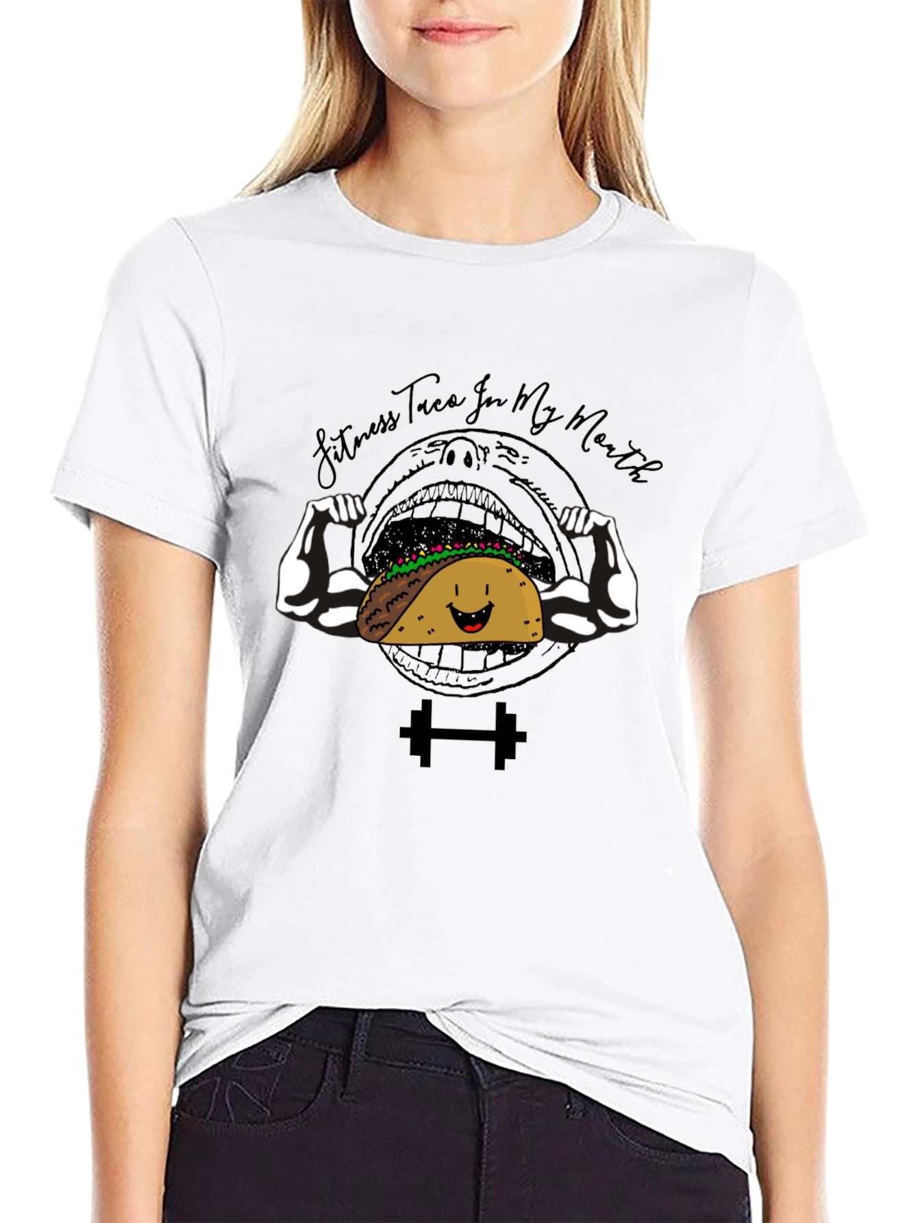 Fitness Taco Funny Graphic T-Shirt
