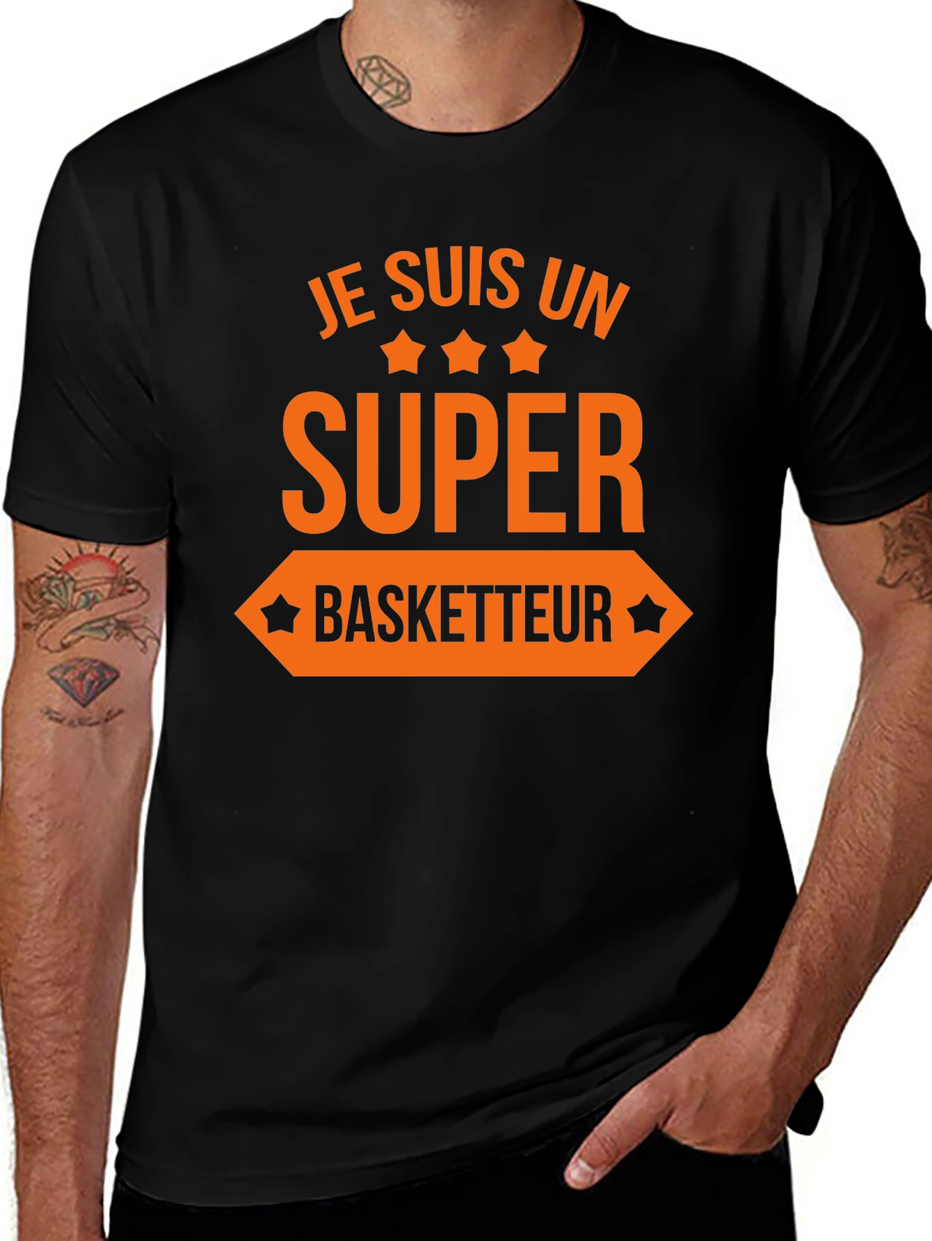 Je Suis Un Super Basketteur Graphic T-Shirt