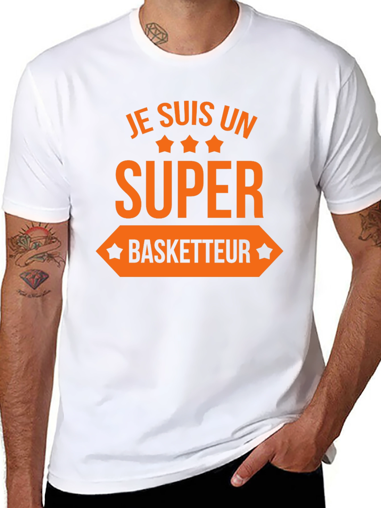Je Suis Un Super Basketteur Graphic T-Shirt
